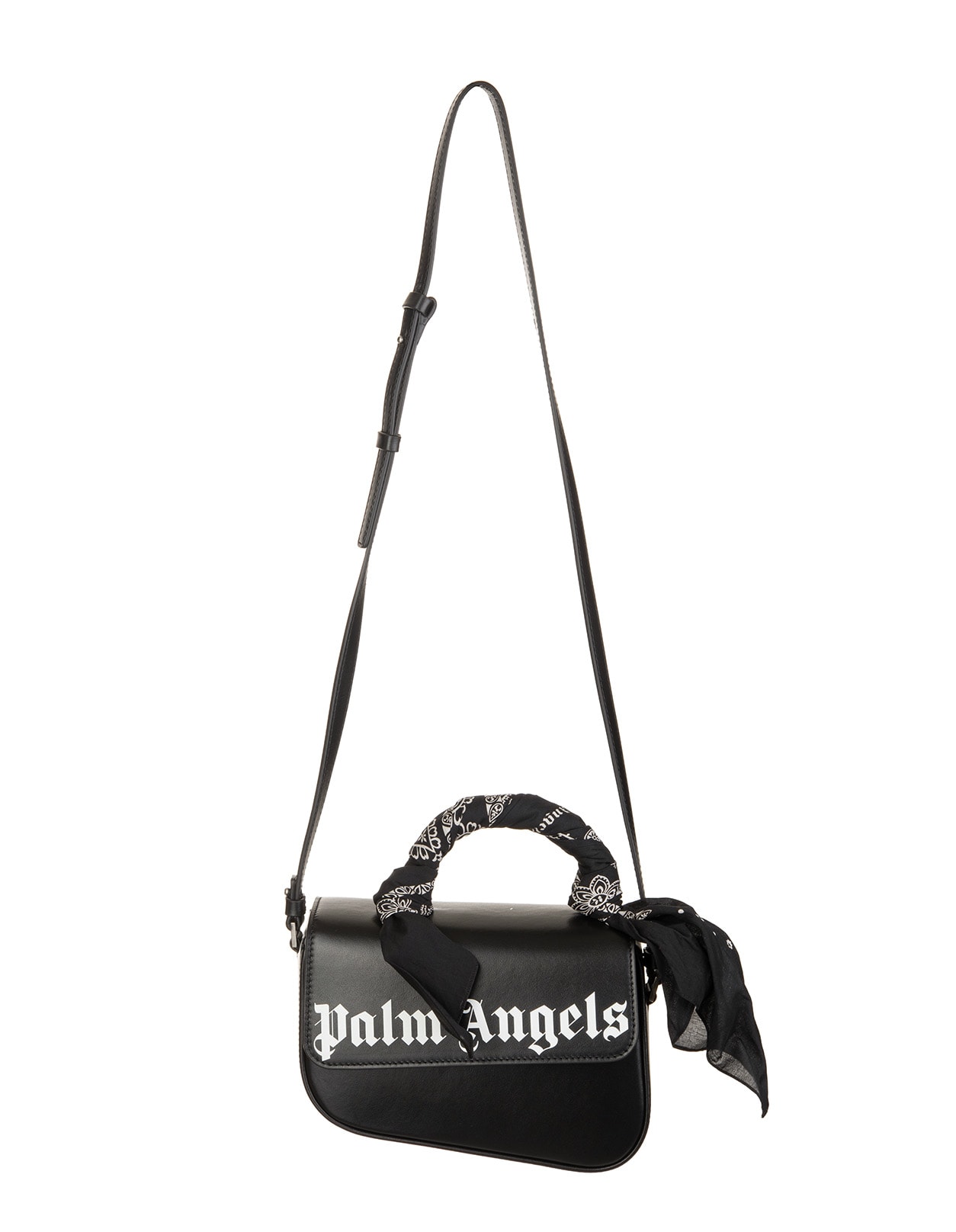 Palm Angels Black Bandana Crash Bag