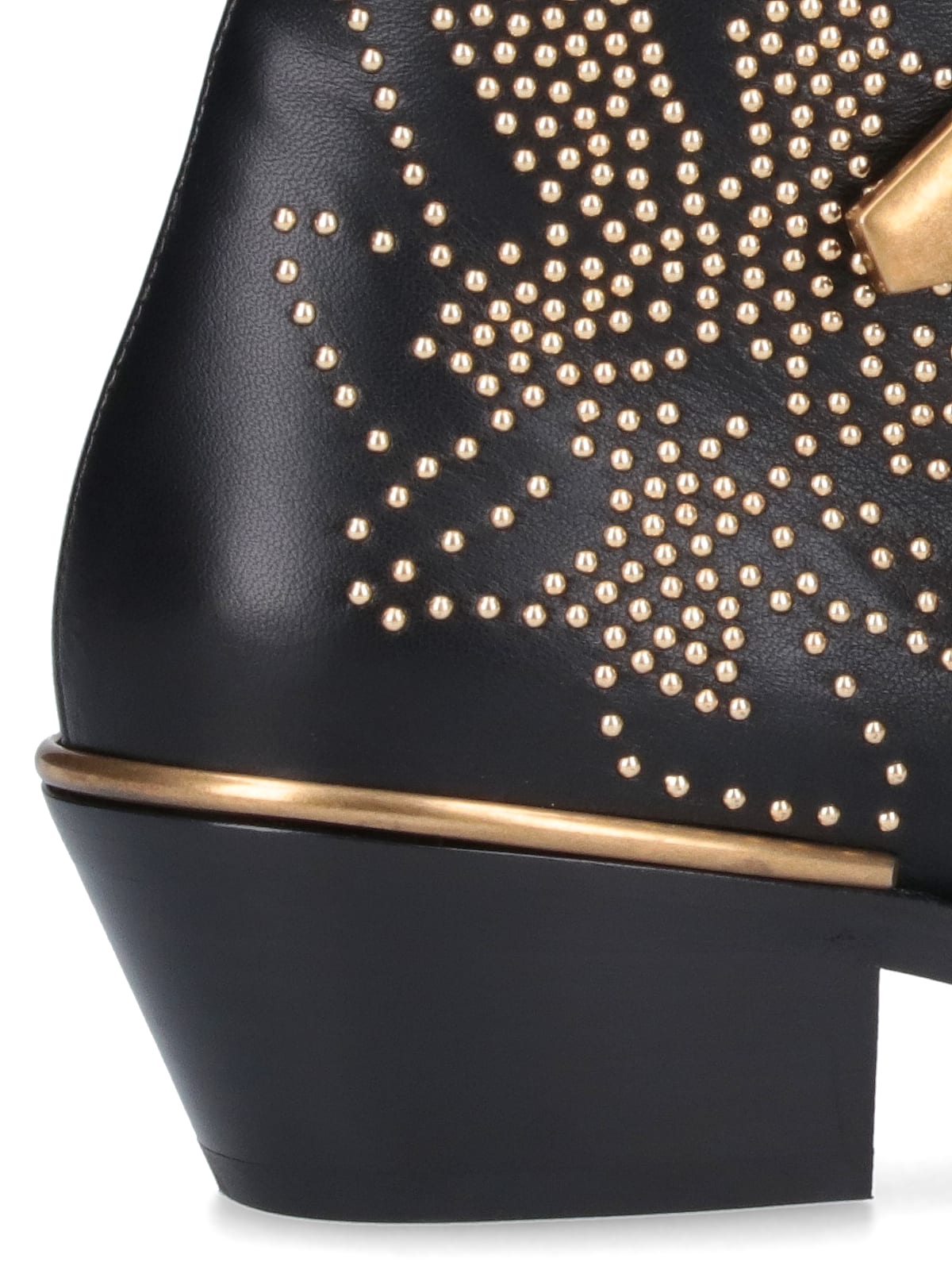 Chloé Chloe Women Embellished Nappa Leather Susanna Ankle Boots In Black