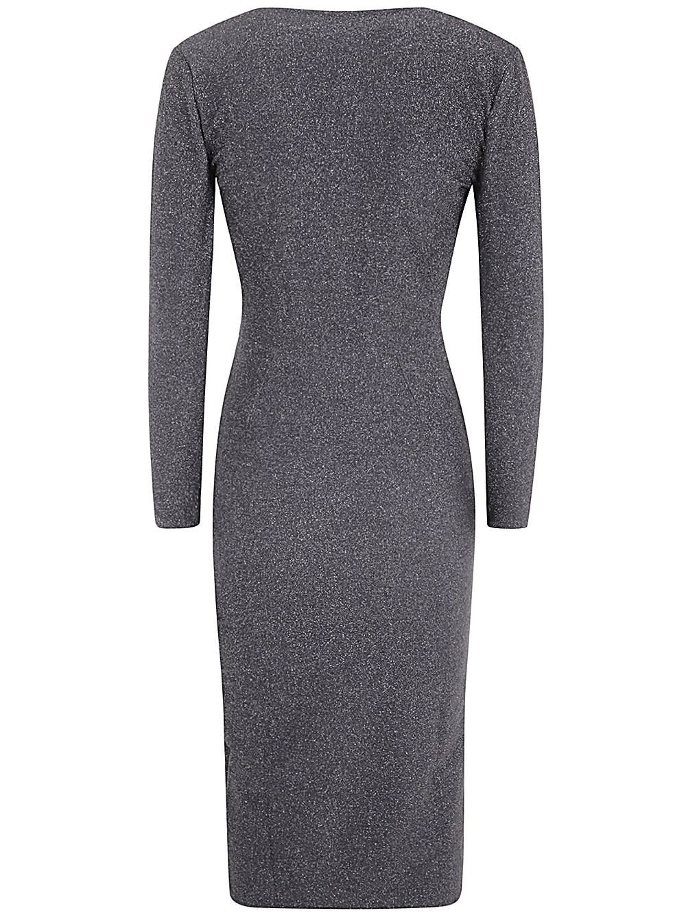 Shop La Petit Robe Di Chiara Boni Slava Starry Lurex Dress Jersey In Charcoal