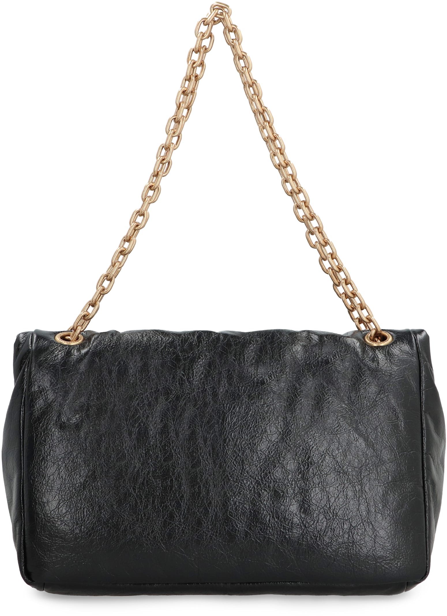 Shop Balenciaga Monaco Medium Leather Shoulder Bag In Black