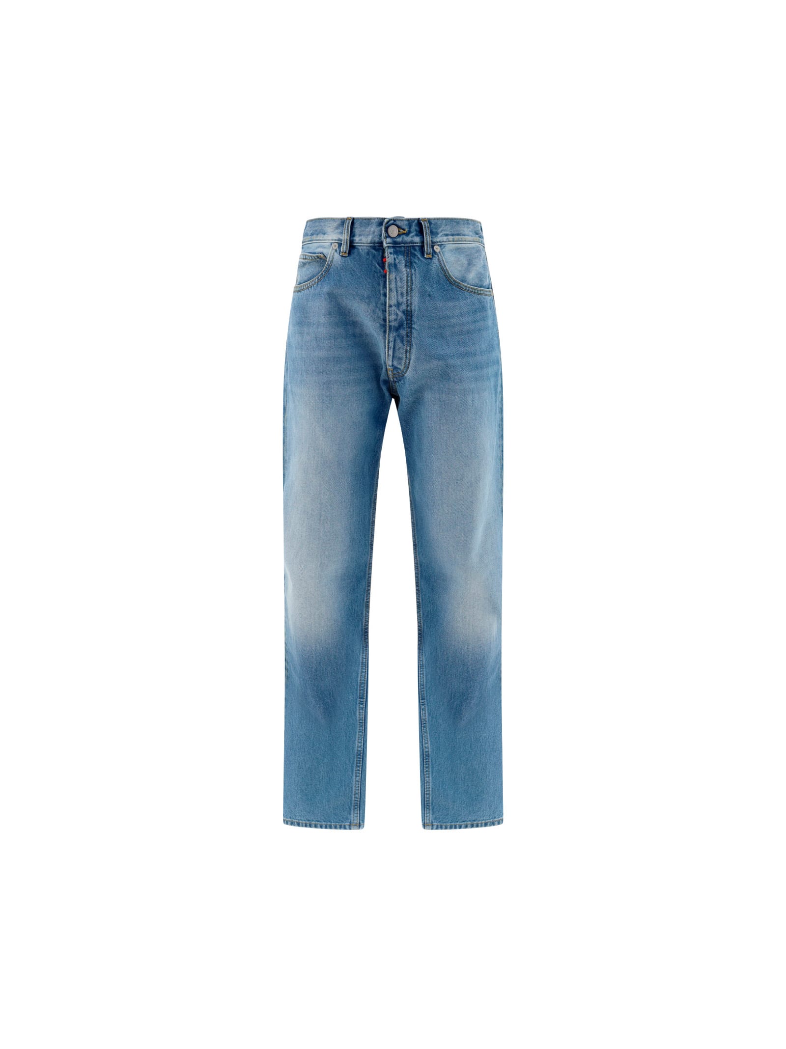 Shop Maison Margiela Jeans In Clear Blue