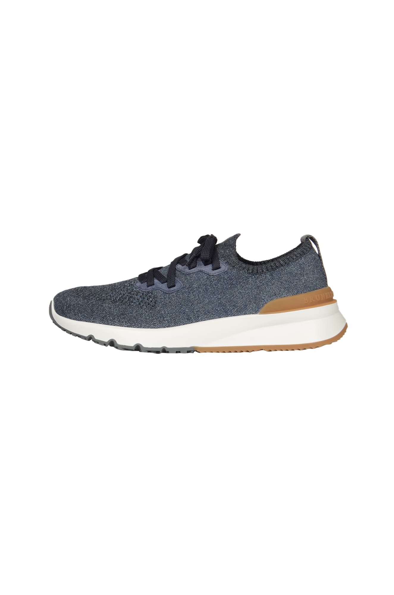 Brunello Cucinelli Low-top Logo Trainers In Blue