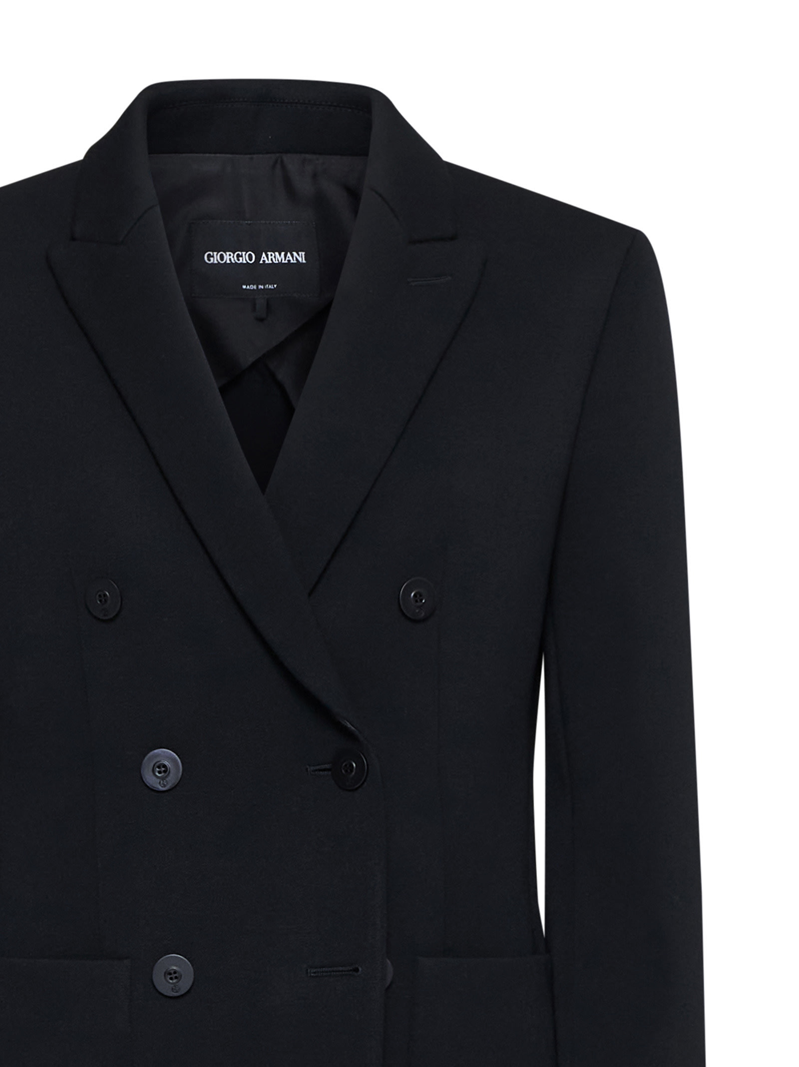 Shop Giorgio Armani Blazer In Night