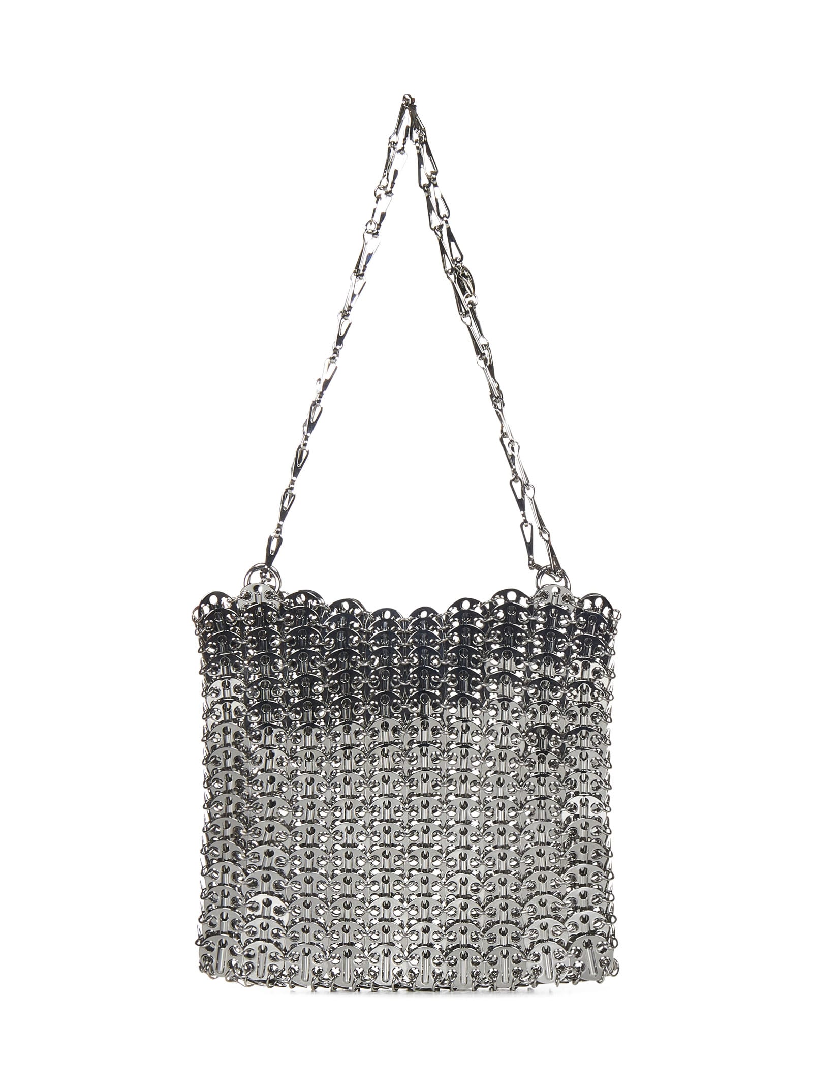 RABANNE RABANNE ICONIC SILVER 1969 SHOULDER BAG 