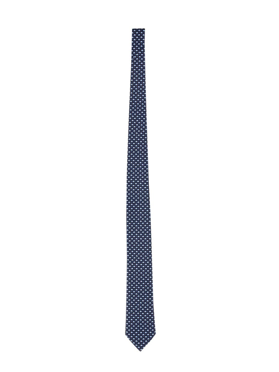 Shop Zegna Silk Tie In Multicolour