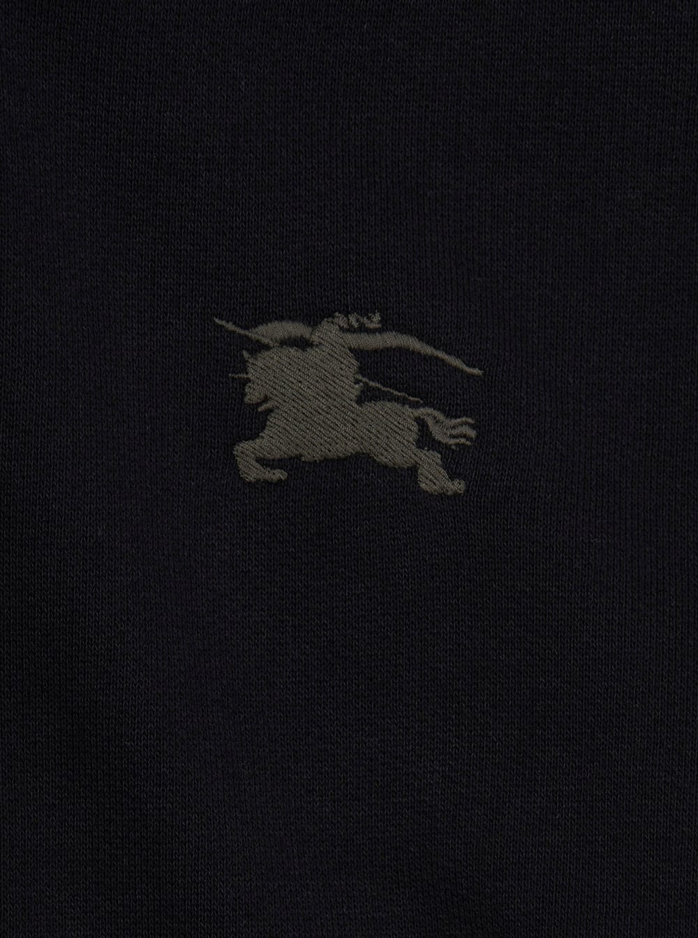 Burberry Black Hoodie With Equestrian Knight Motif On The Front In Cotton Boy In Black