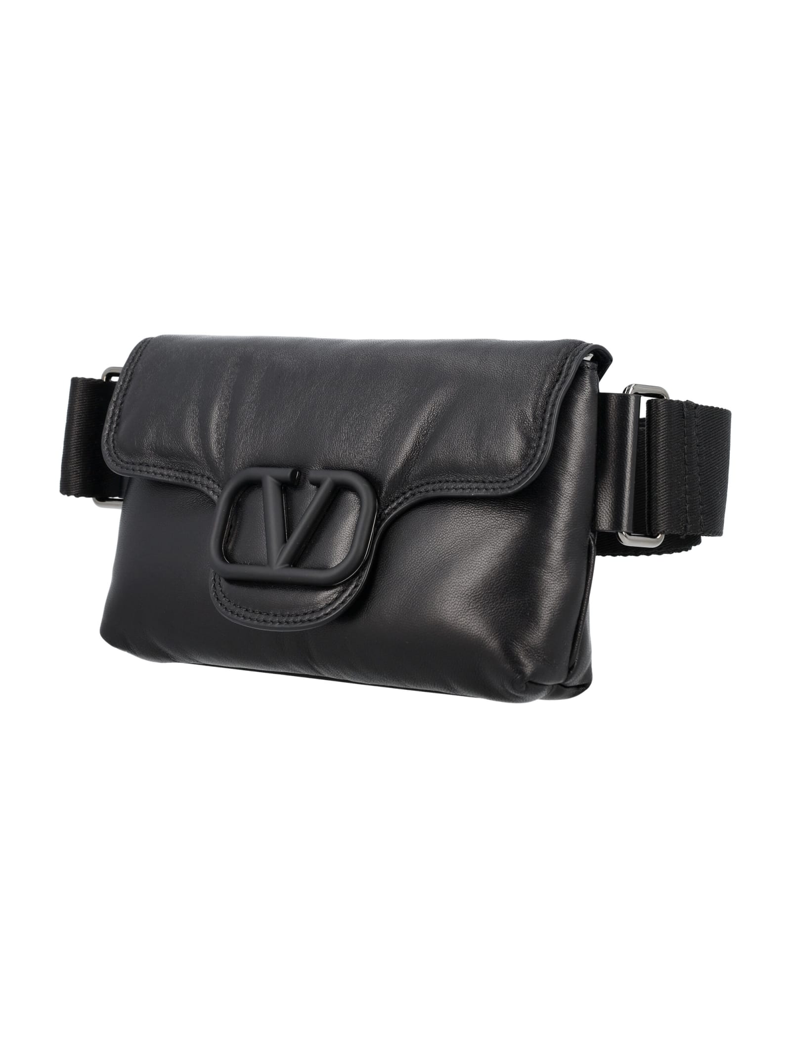 Shop Valentino Small Waist Satchel In Nero