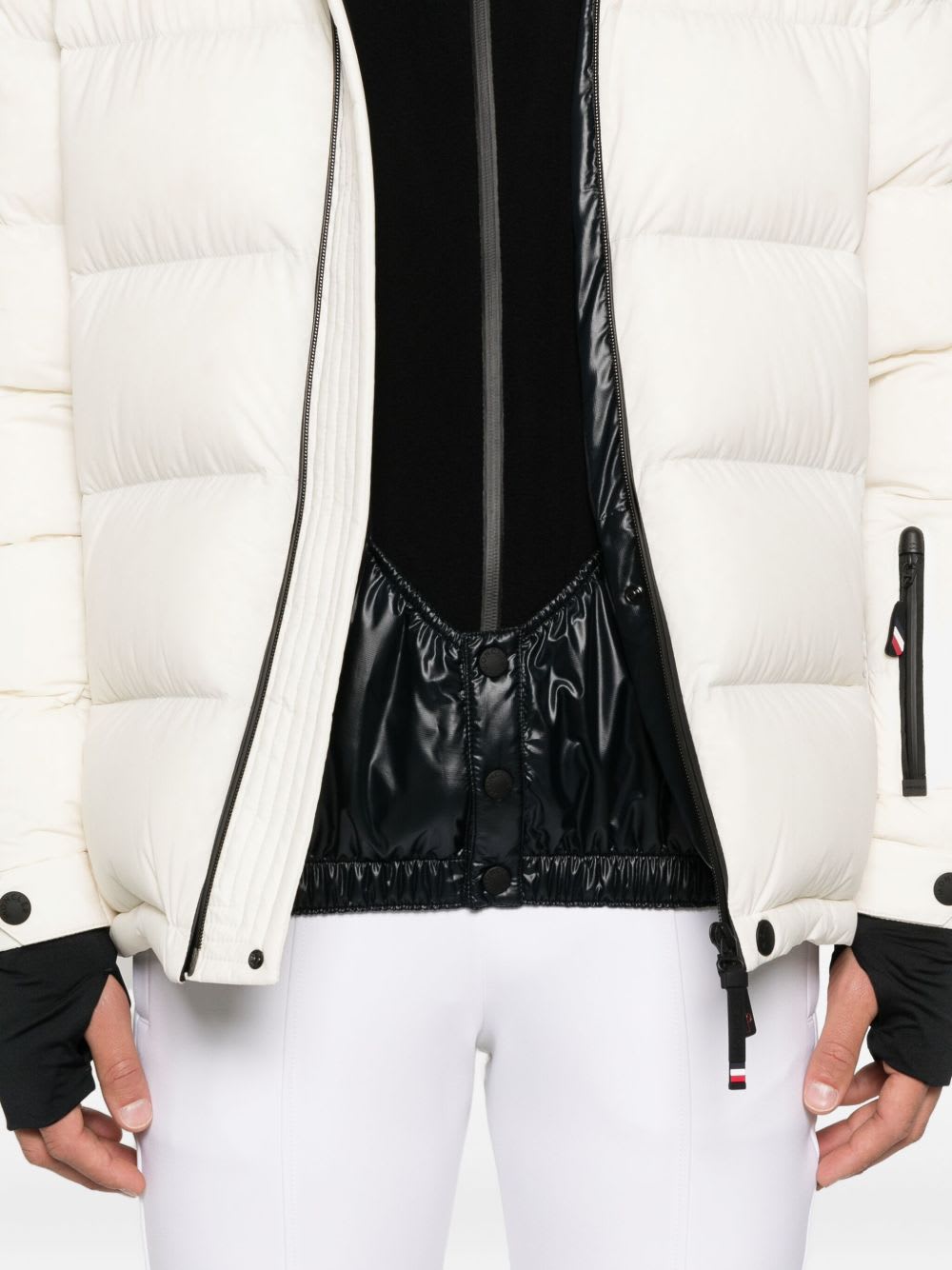 Moncler Grenoble Hooded Zip-fastening Jacket In White