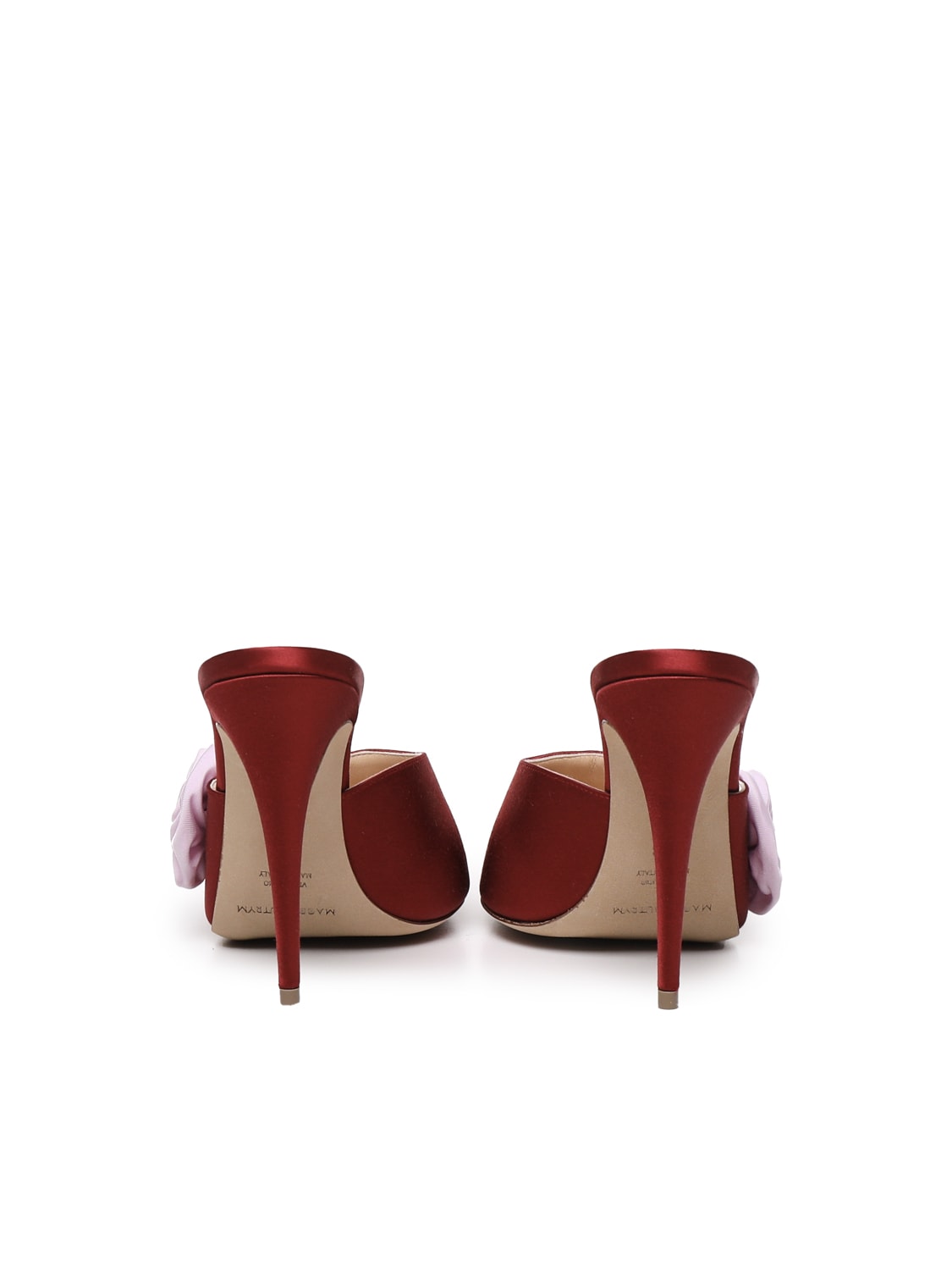 Shop Magda Butrym Mules With Flowers In Red