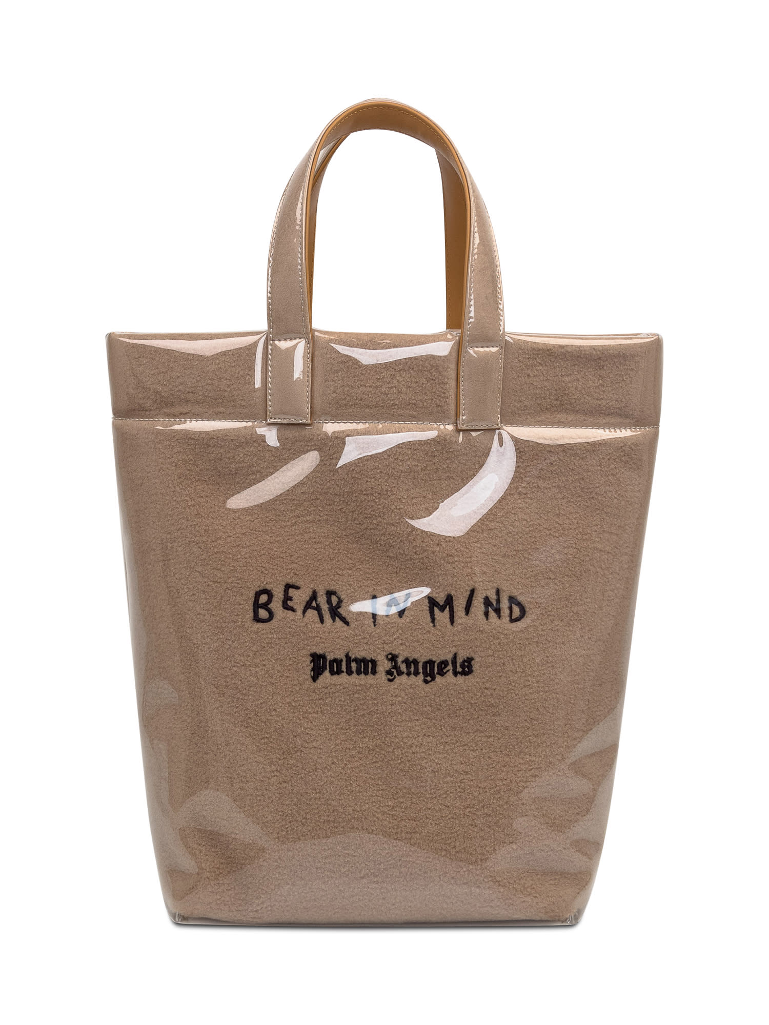 Shop Palm Angels Bear In Mind Bag In Brown/black