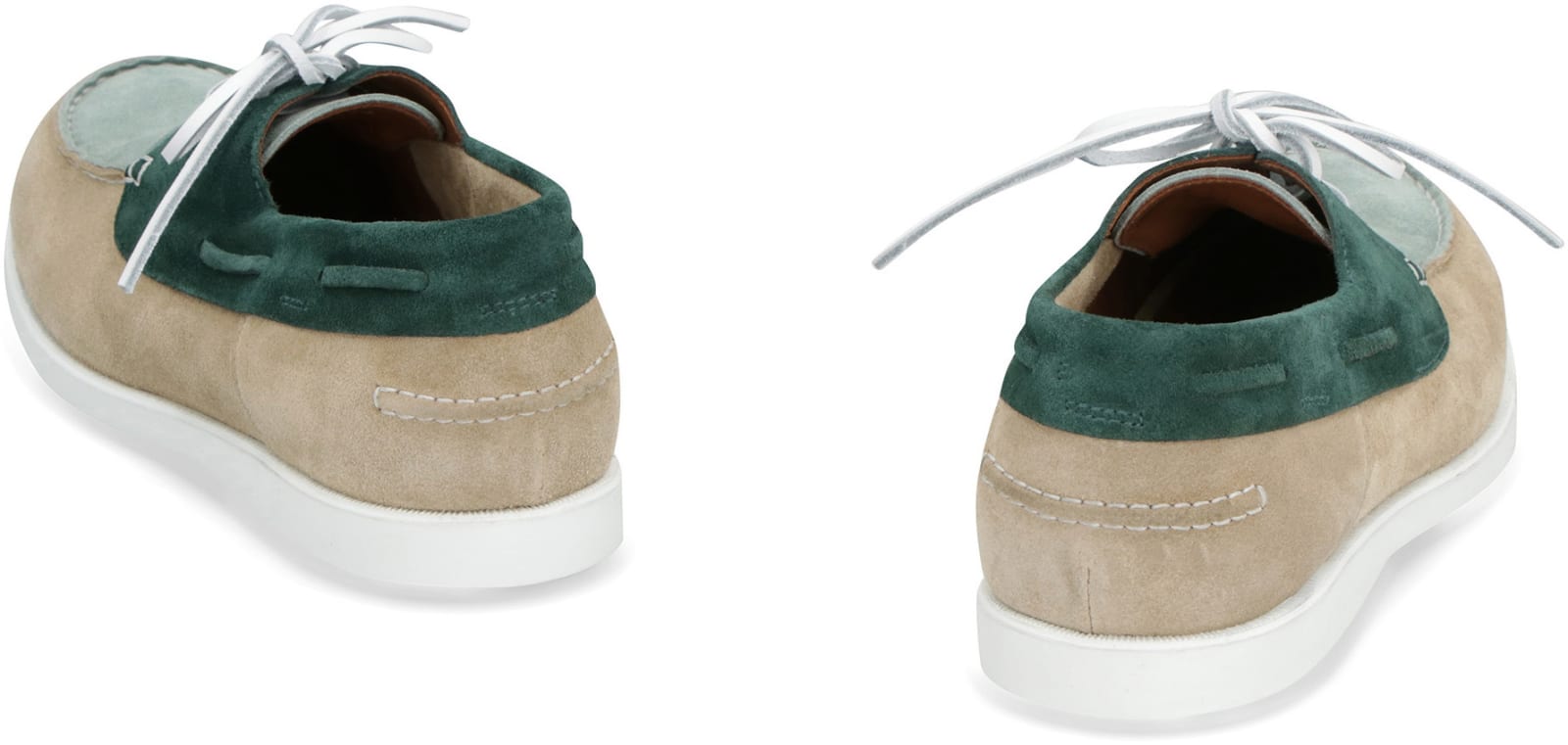 Shop Doucal's Saria Suede Loafers In Multicolor