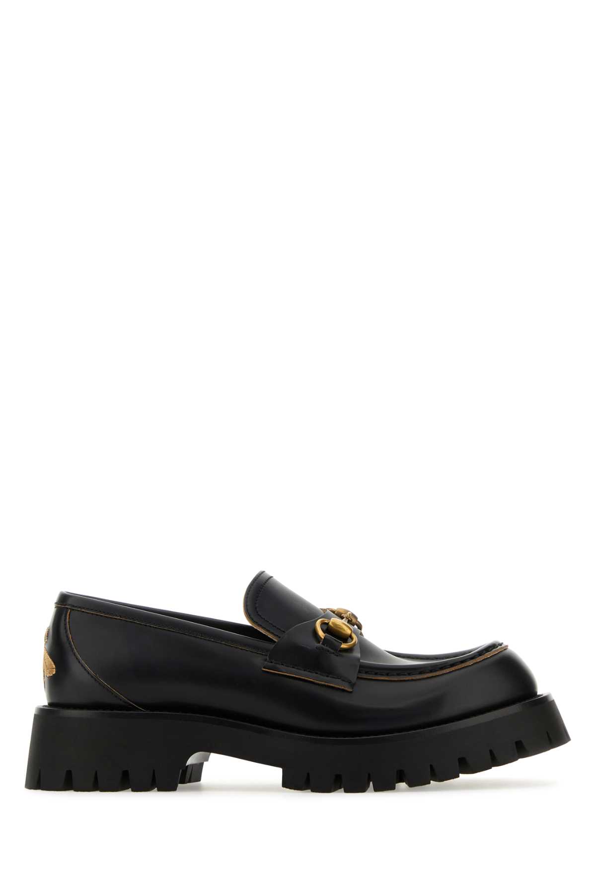 Gucci Black Leather Loafers