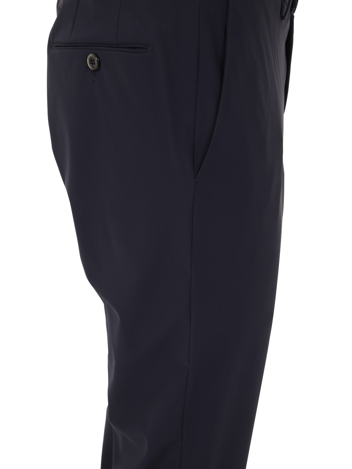 Shop Pt01 Man Slim Trousers In Navy Blue