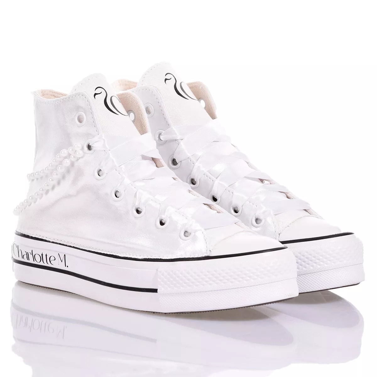 Shop Mimanera Converse Platform Pearls By Charlotte M.