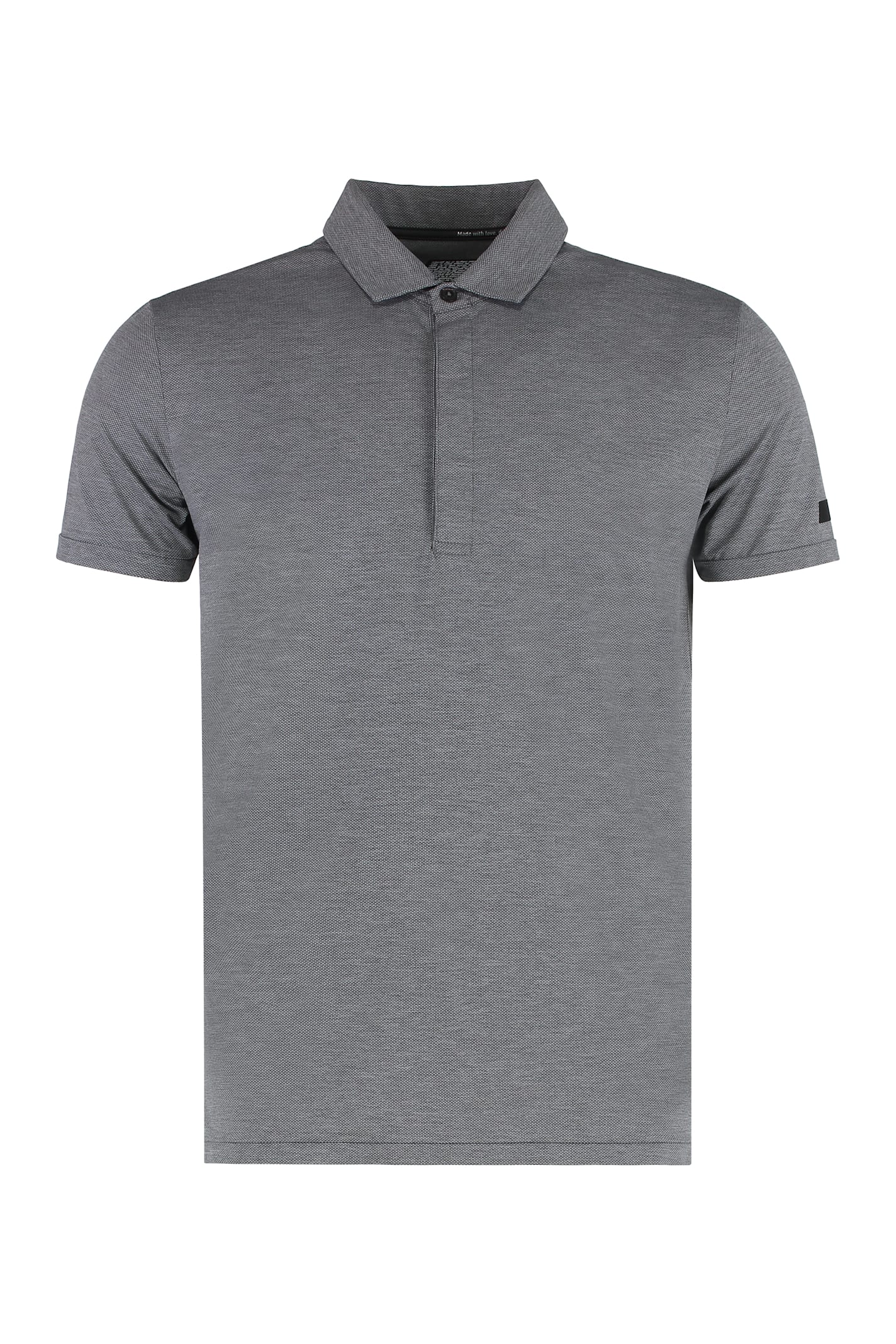 Shop Rrd - Roberto Ricci Design Summer Technical Oxford Fabric Polo Shirt In Grey