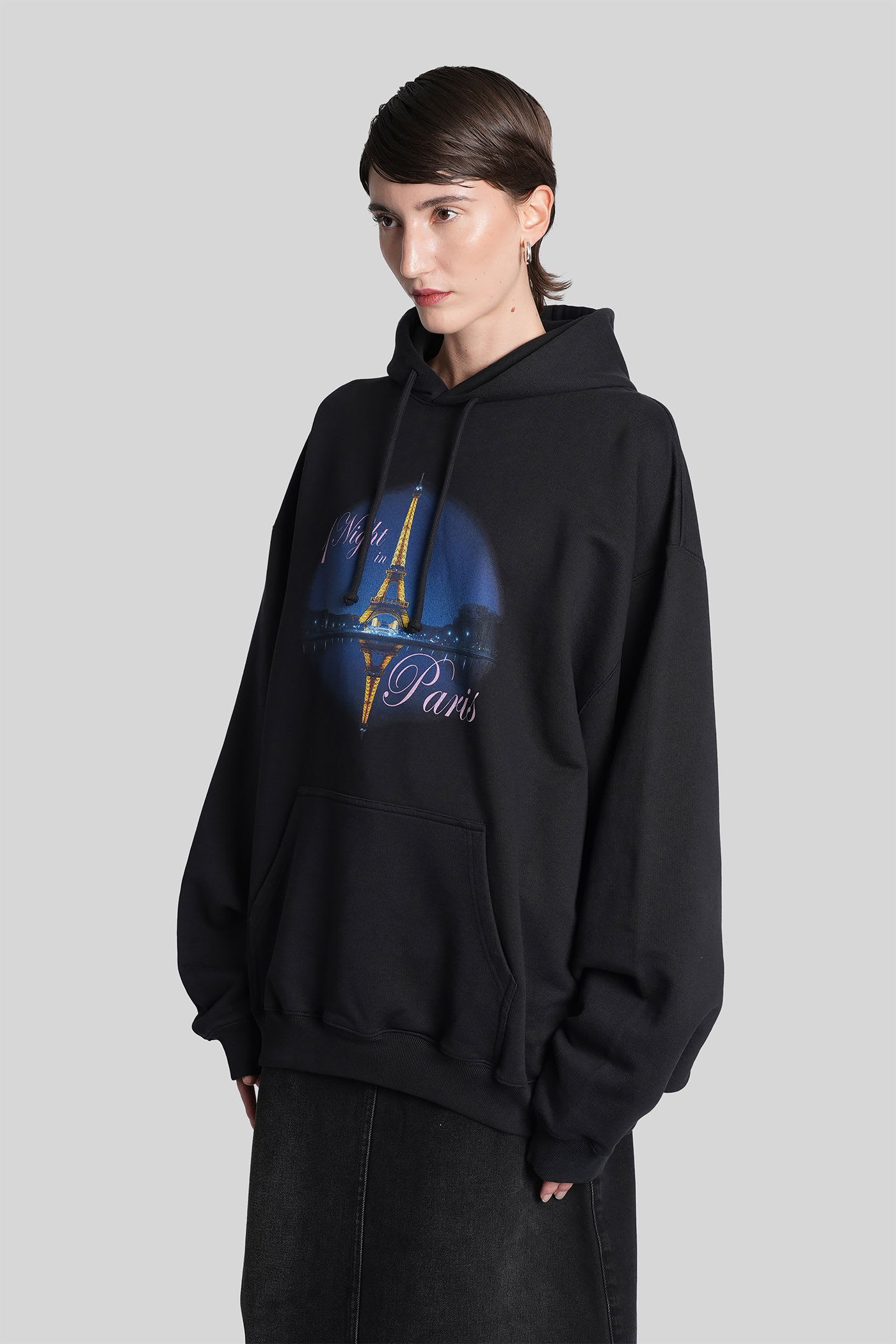 Vetements Sweatshirt In Black Cotton In Black