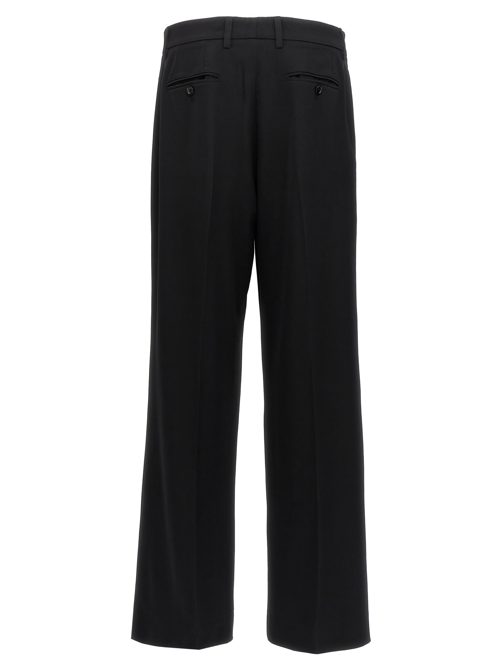 Shop Dolce & Gabbana Flared Pants In Black