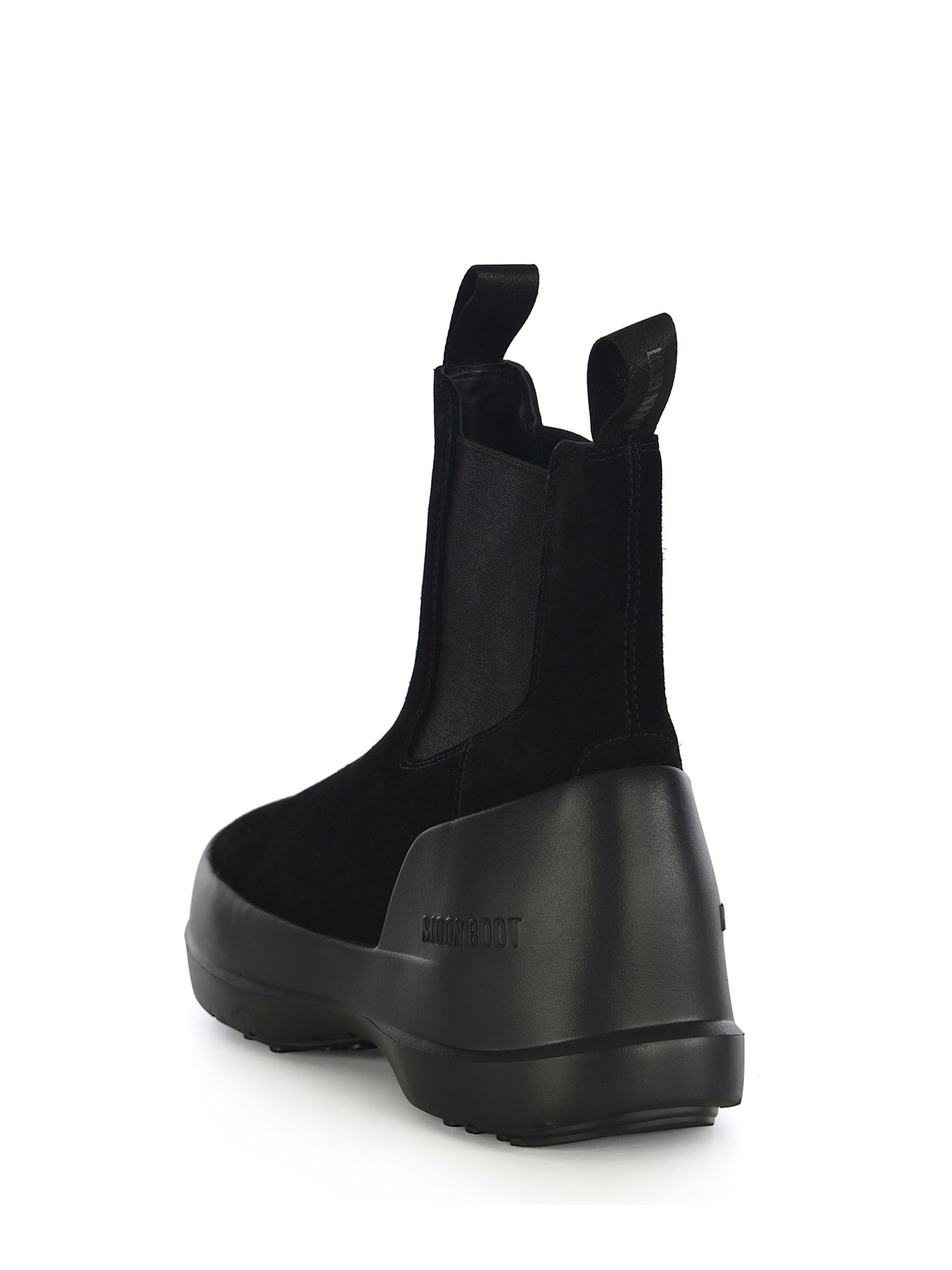 Shop Moon Boot Boots  Luna Chelesea Made Of Suede In Black