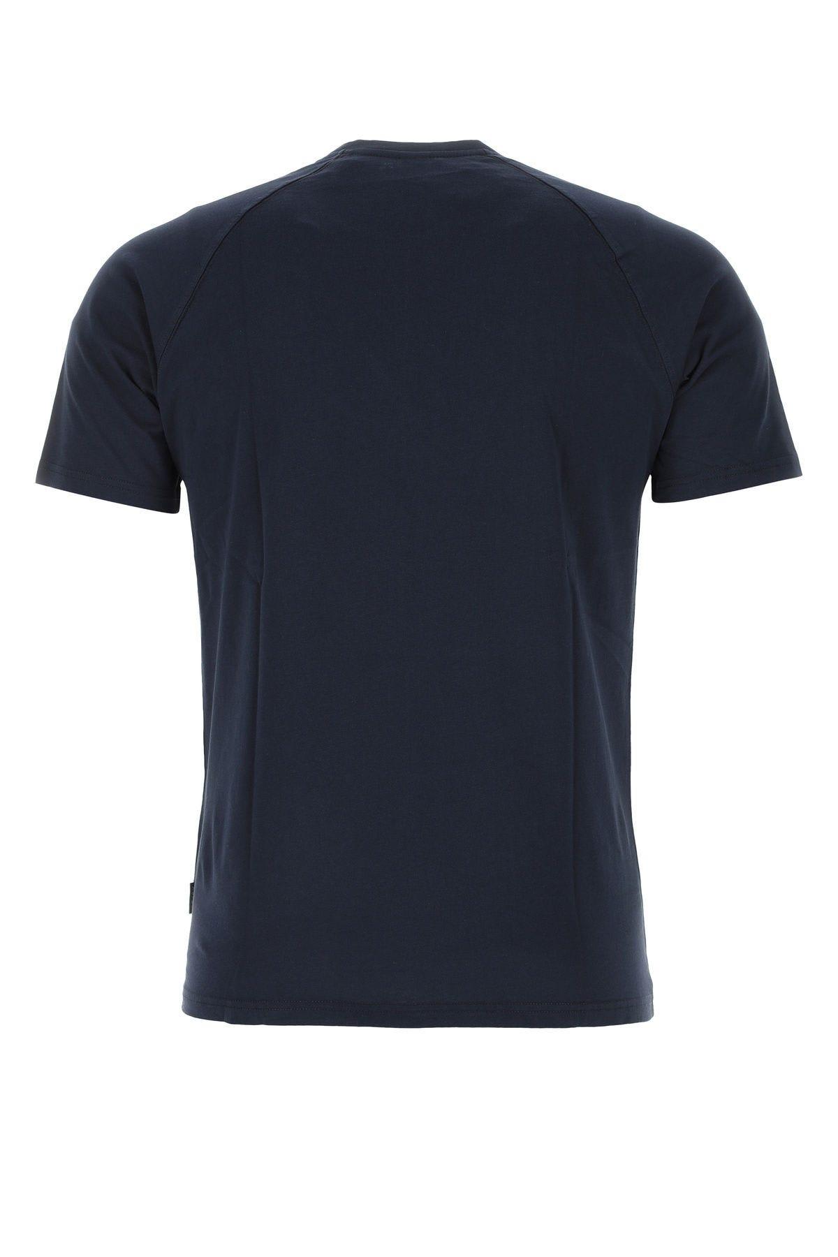Shop Aspesi Navy Blue Cotton T-shirt