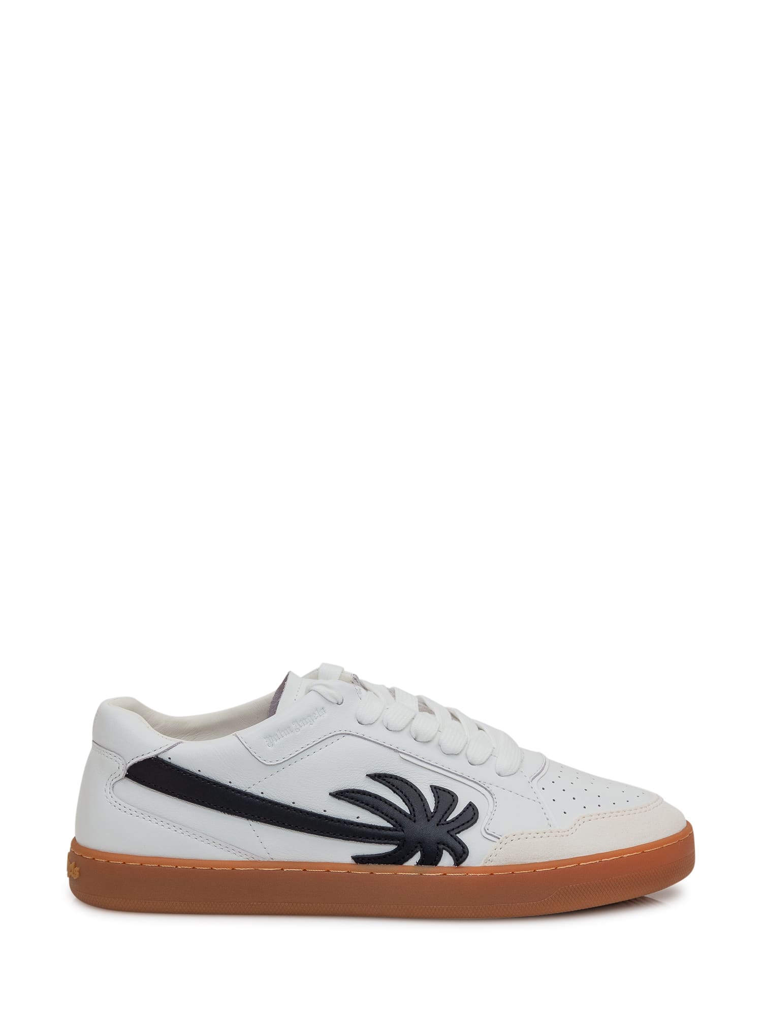 Shop Palm Angels University Sneaker In White Black