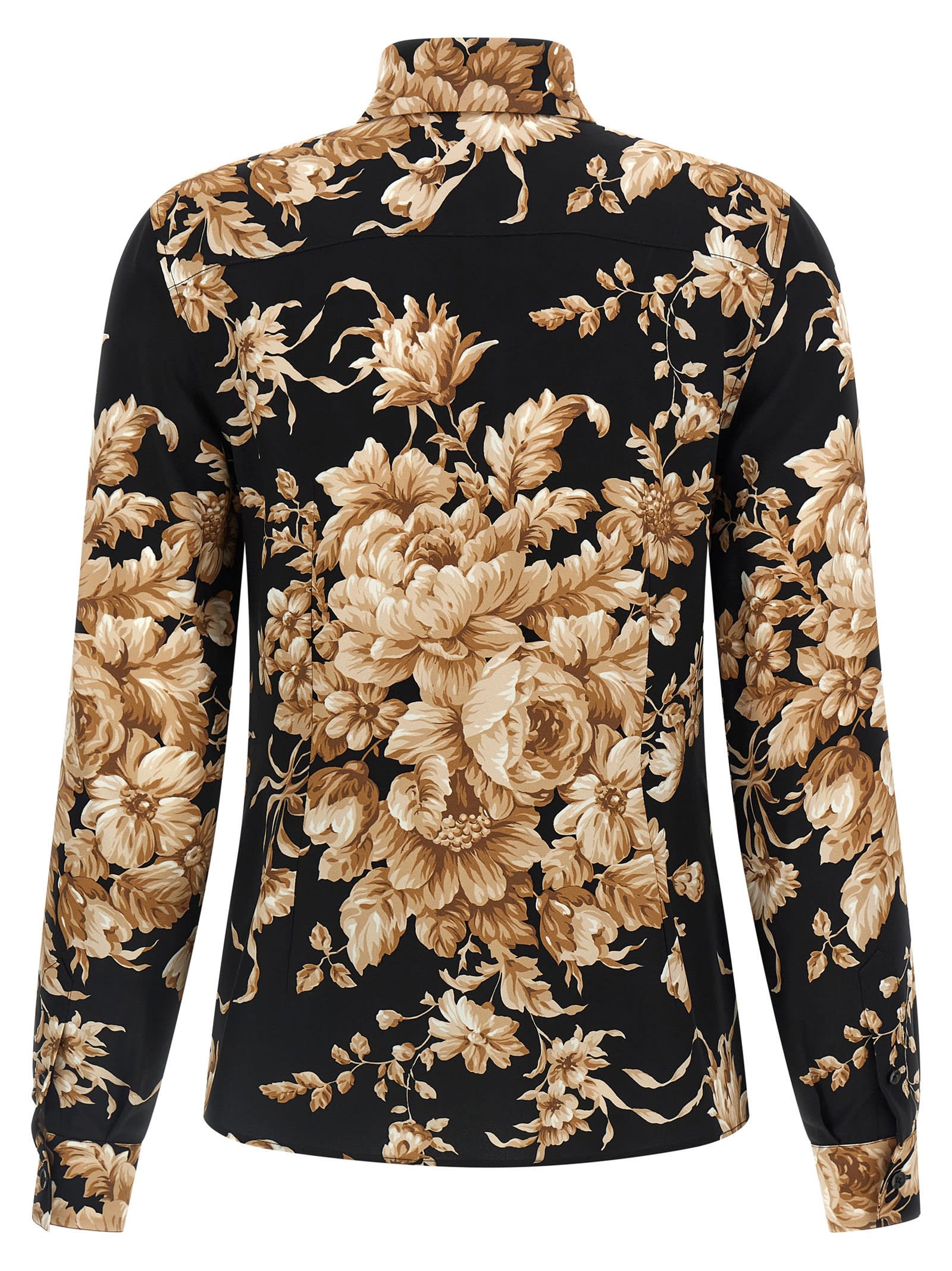 Dolce & Gabbana Charmeuse Shirt Shirt And Blouse Multicolor In Multi
