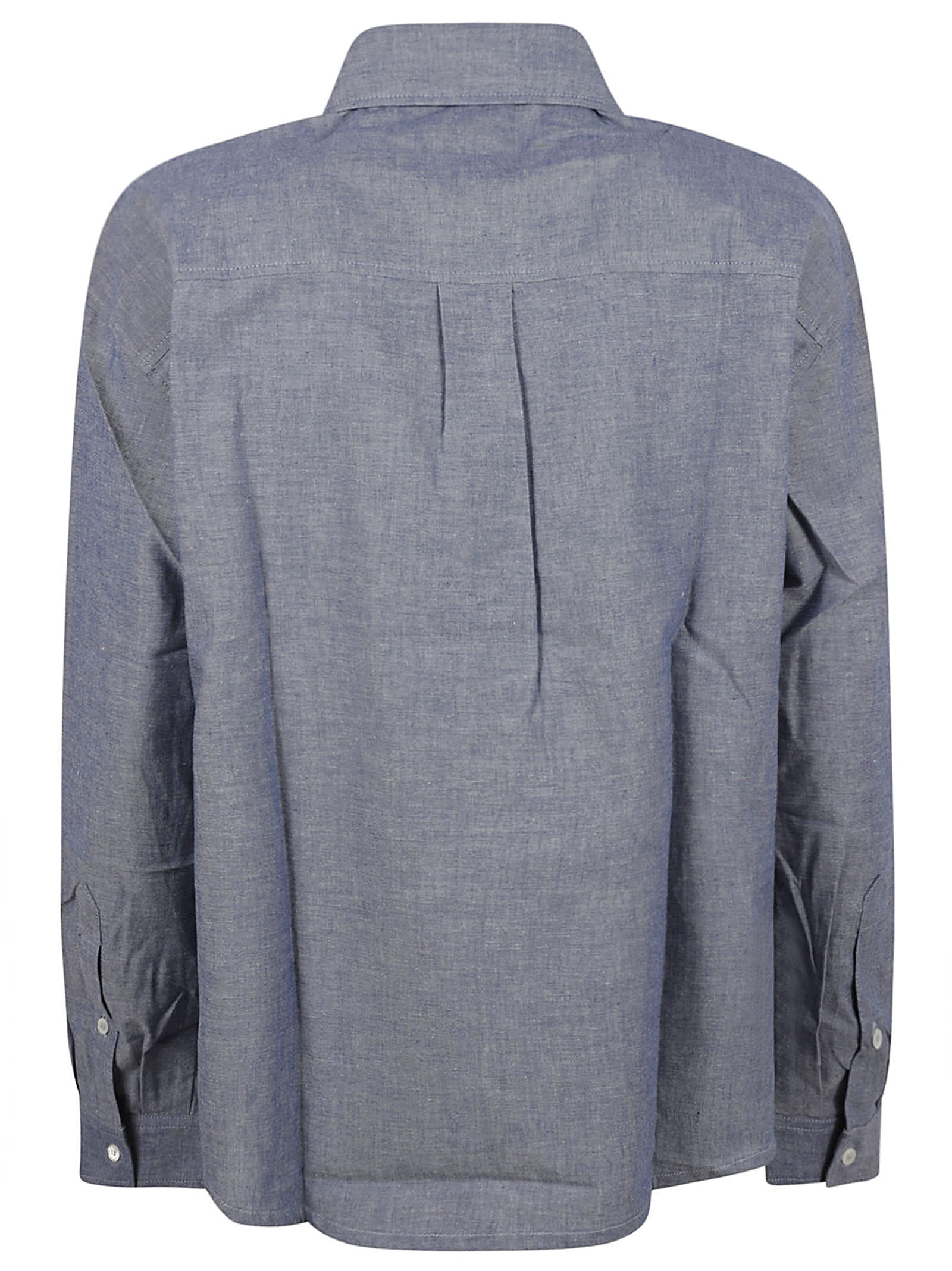 Apc Boyfriend Brodee Shirt In Indigo