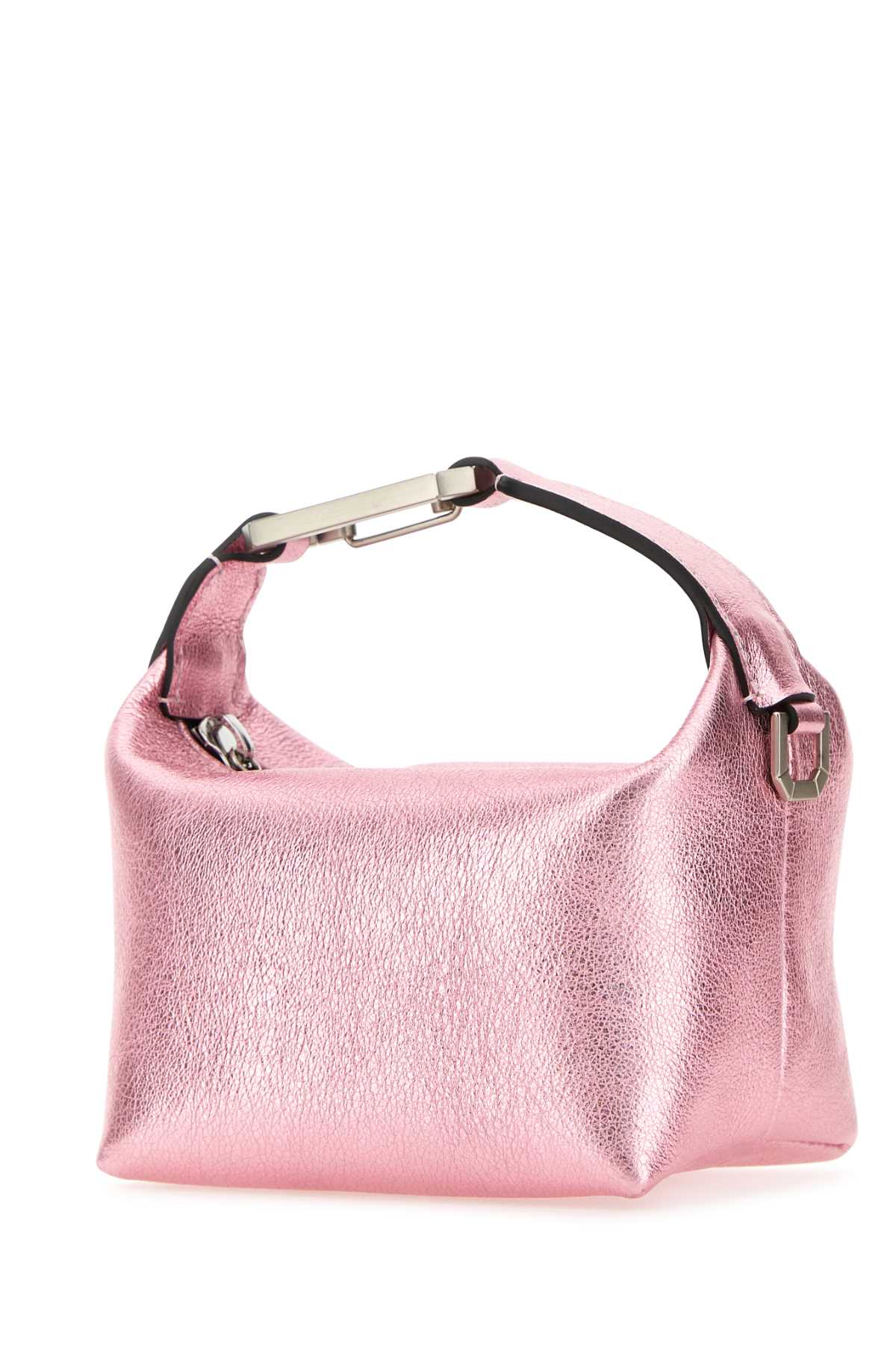 Eéra Pink Leather Moonbag Handbag In Palepink