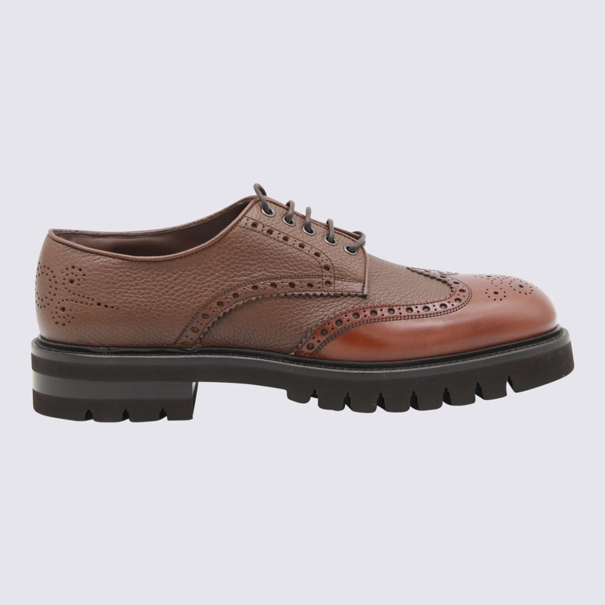 Brown Leather Lace Up Shoes
