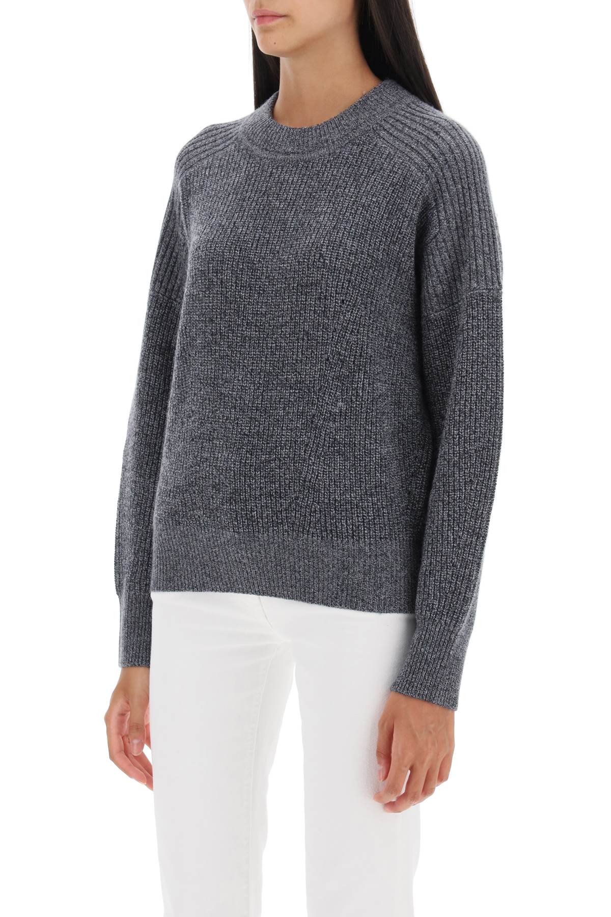 Shop Isabel Marant Étoile Blow Merino Wool Sweater In Anthracite (grey)