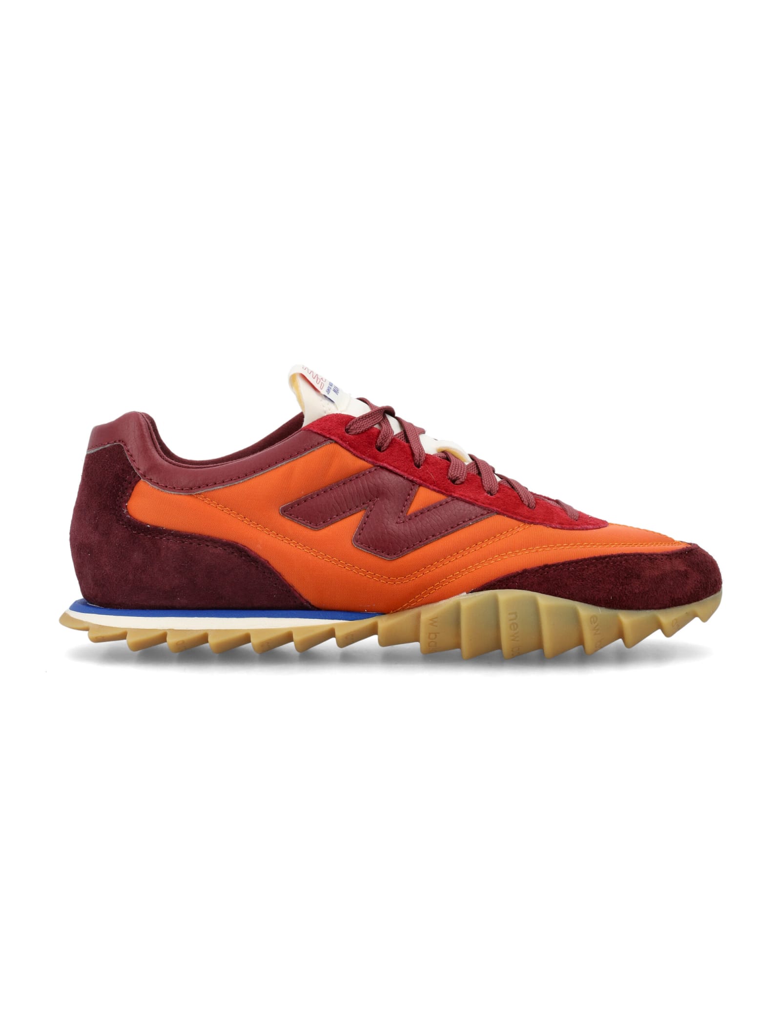 Junya Watanabe X New Balance Rc30 Leather Sneakers In Orange Burgundy