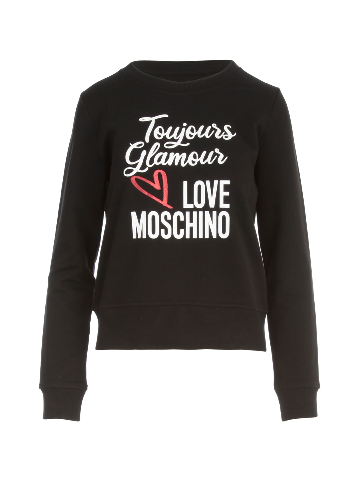 Love Moschino Round Neck Sweatshirt W/written