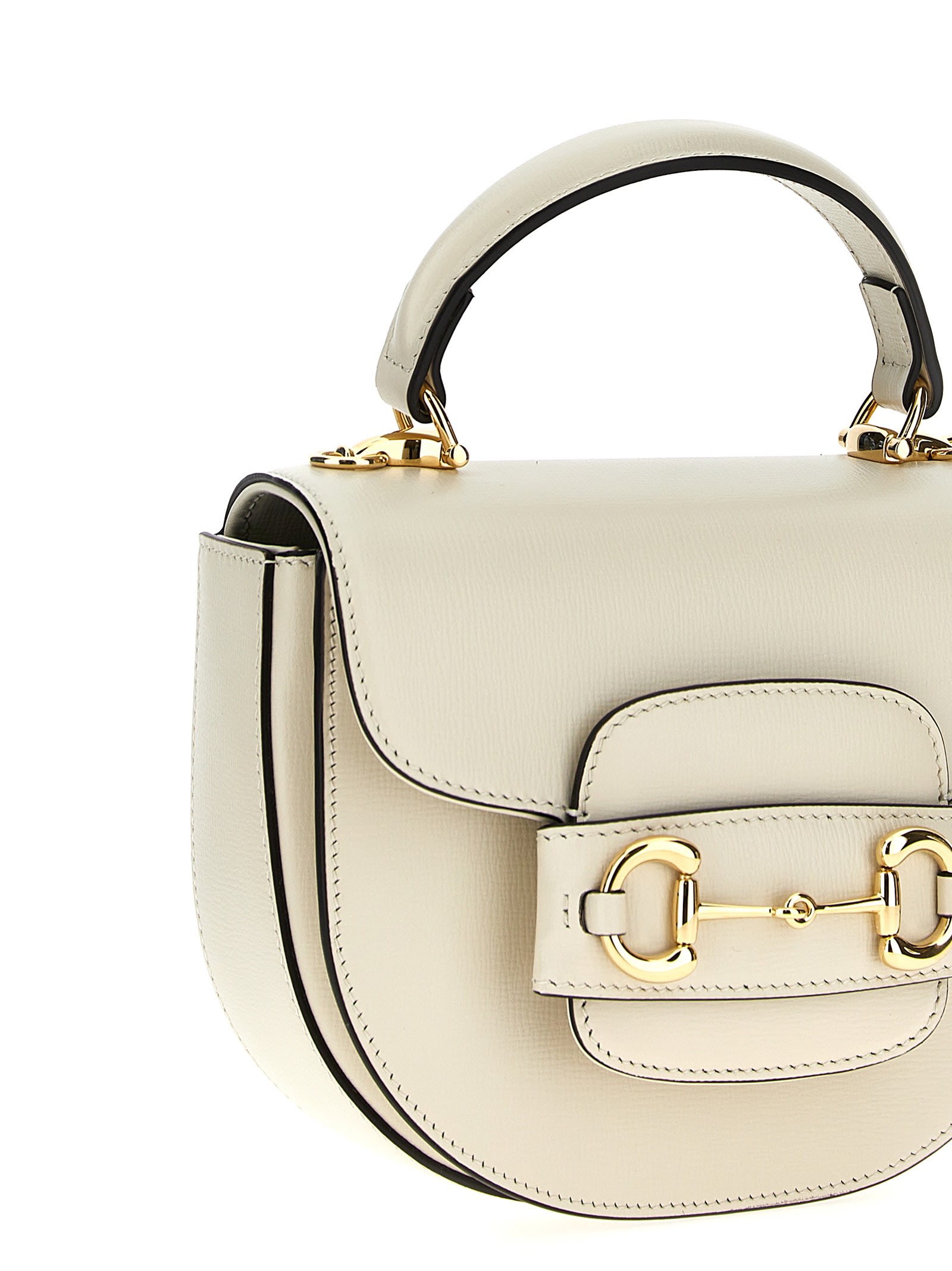 Shop Gucci Horsebit 1955 Mini Handbag In White