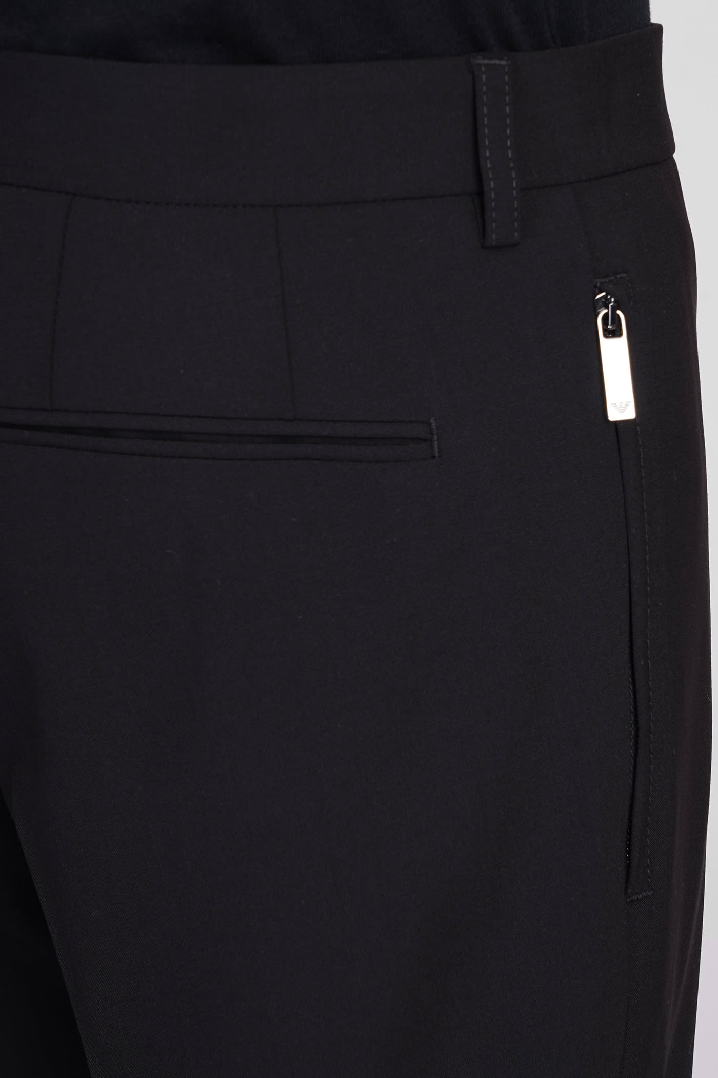 Shop Emporio Armani Pants In Black Wool