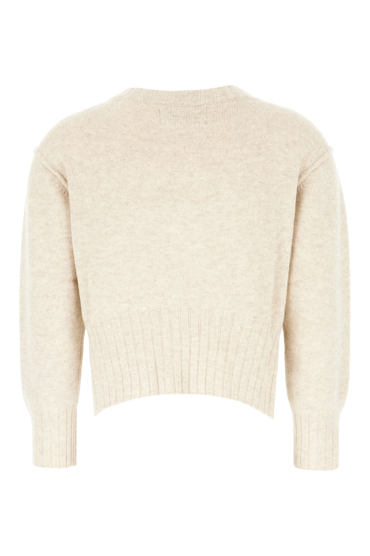 Shop Loulou Studio Beige Cashmere Lian Sweater In Beige Melange