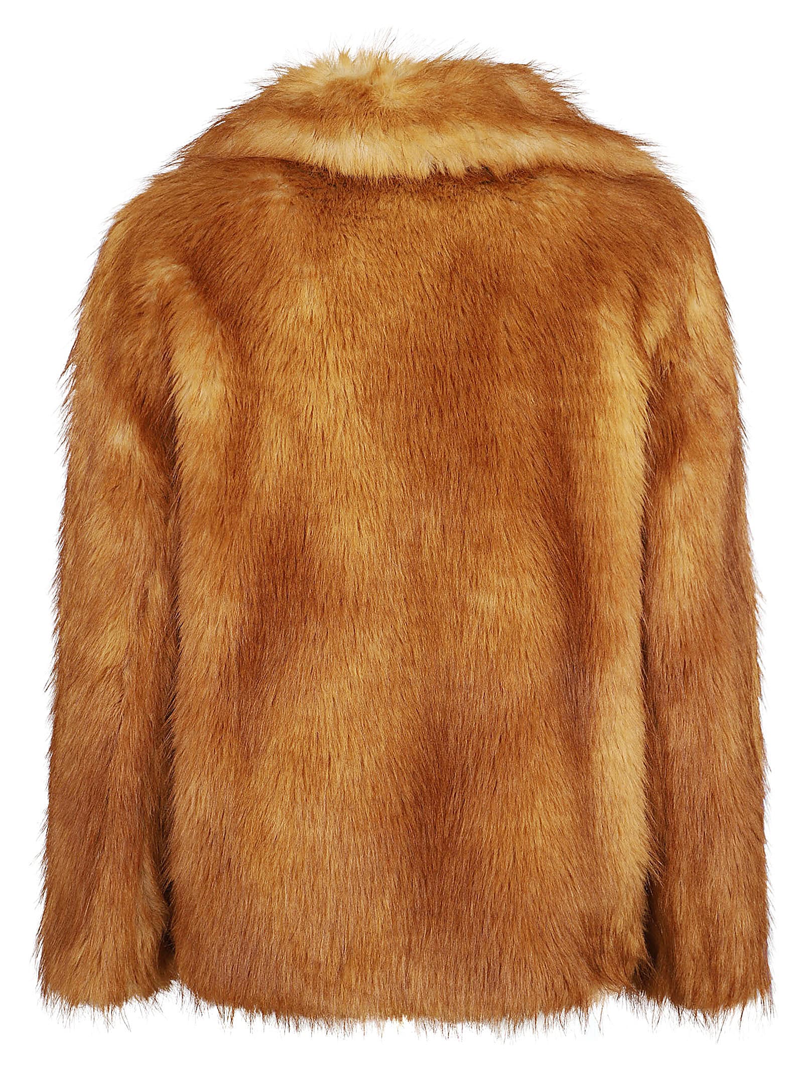 Shop Stand Studio Janice Jacket Faux Fur Red Fox 70 Cm In Natural