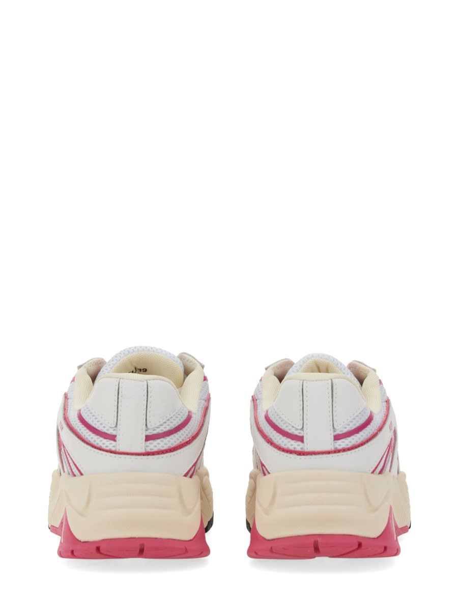 Msgm Vortex Sneaker With Vibram Sole In White
