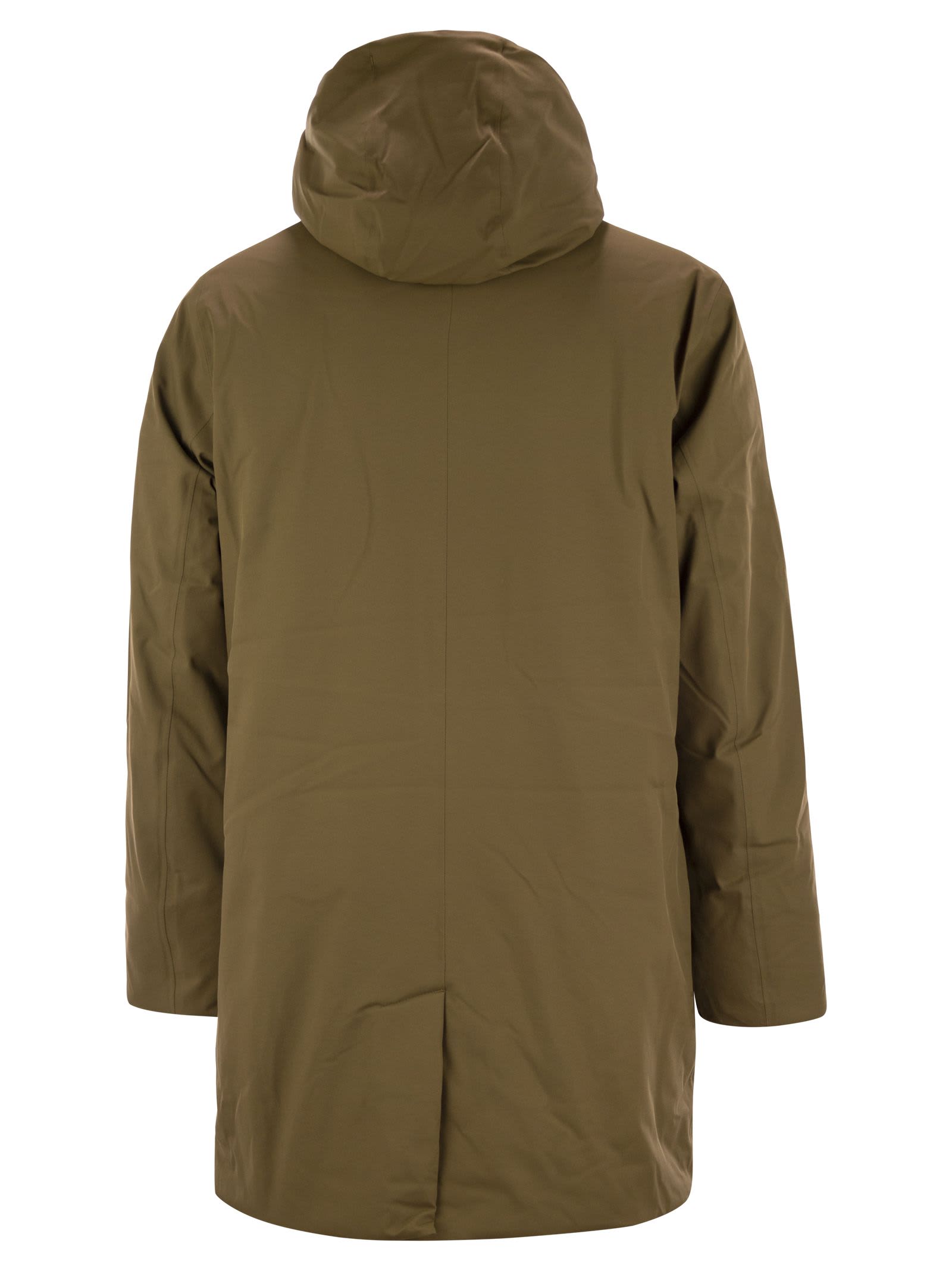 Shop K-way Jarno - Waterproof Jacket With Hood In Camel