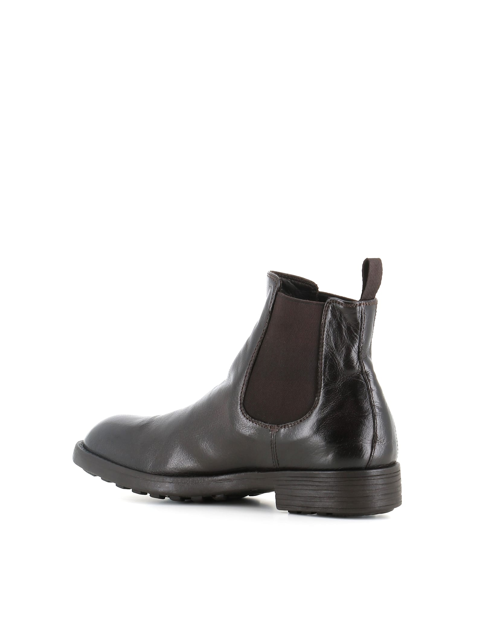 Officine Creative Sergeant 102 Elastic-panel Leather Boots In Black