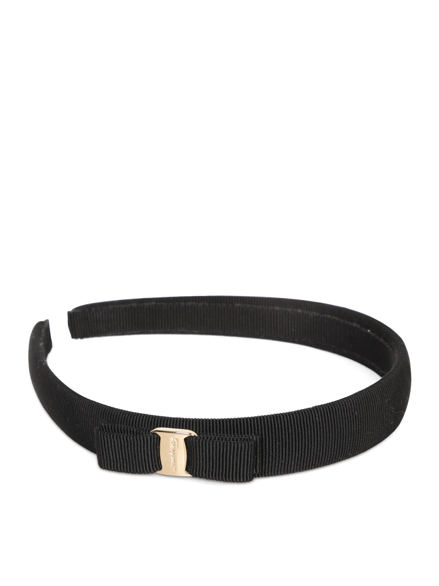 Shop Ferragamo Black Velvet Hairband