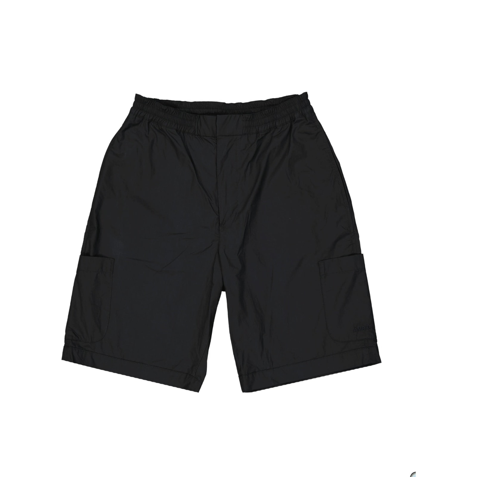 Shop Ambush Cotton Shorts In Black