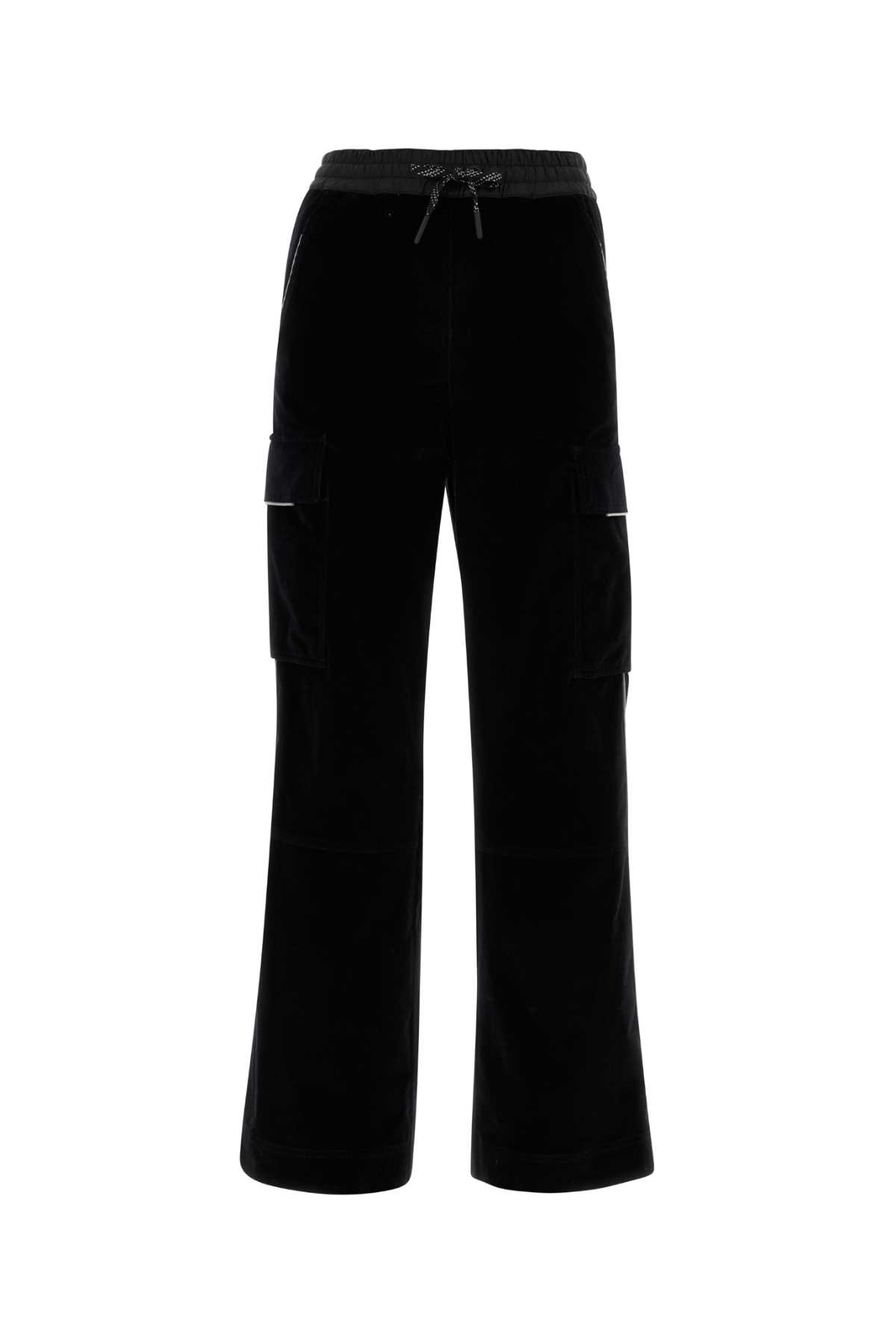 Shop Moncler Black Corduroy Pant In 999