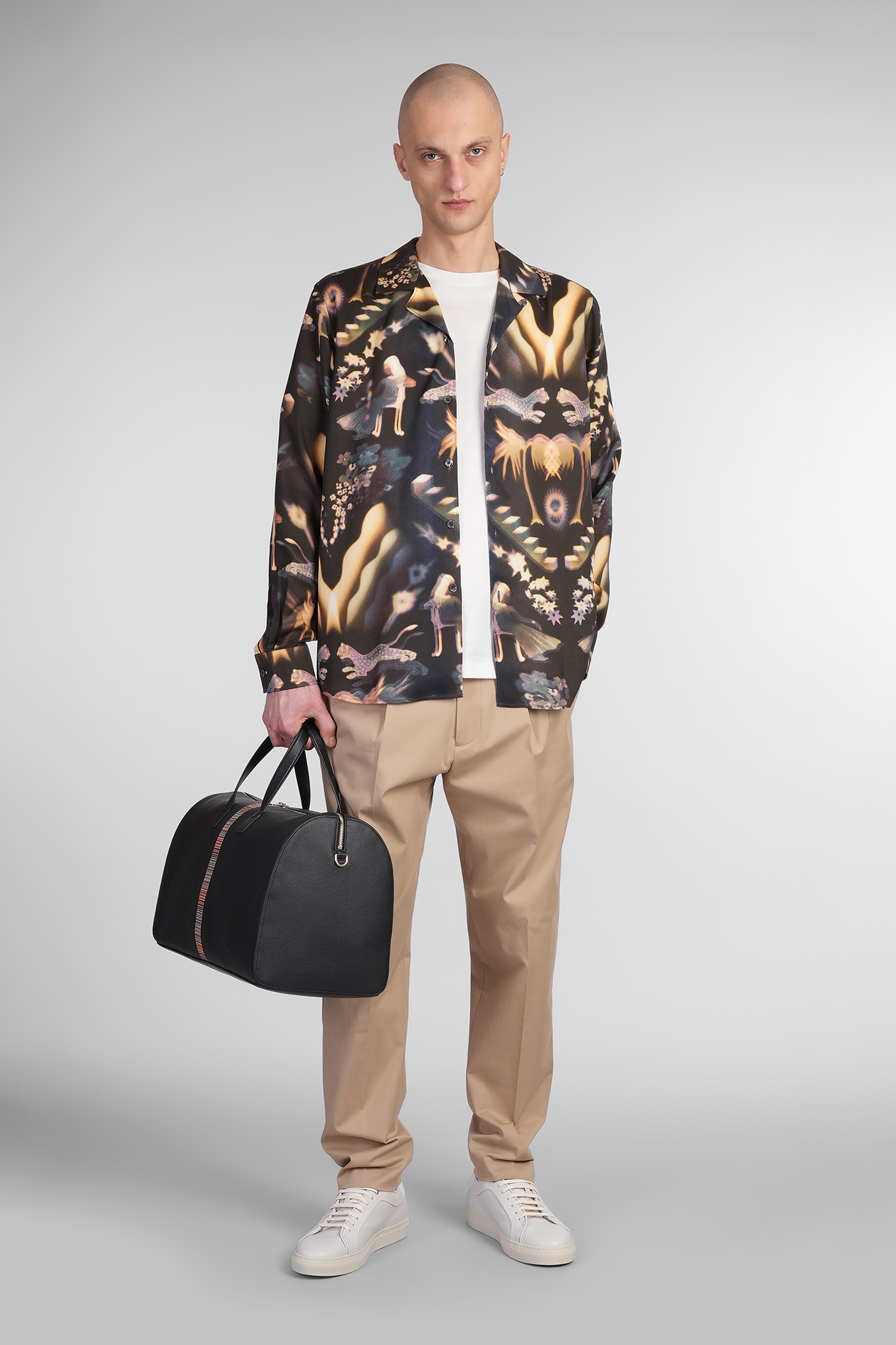 PAUL SMITH SHIRT IN MULTICOLOR WOOL AND POLYESTER