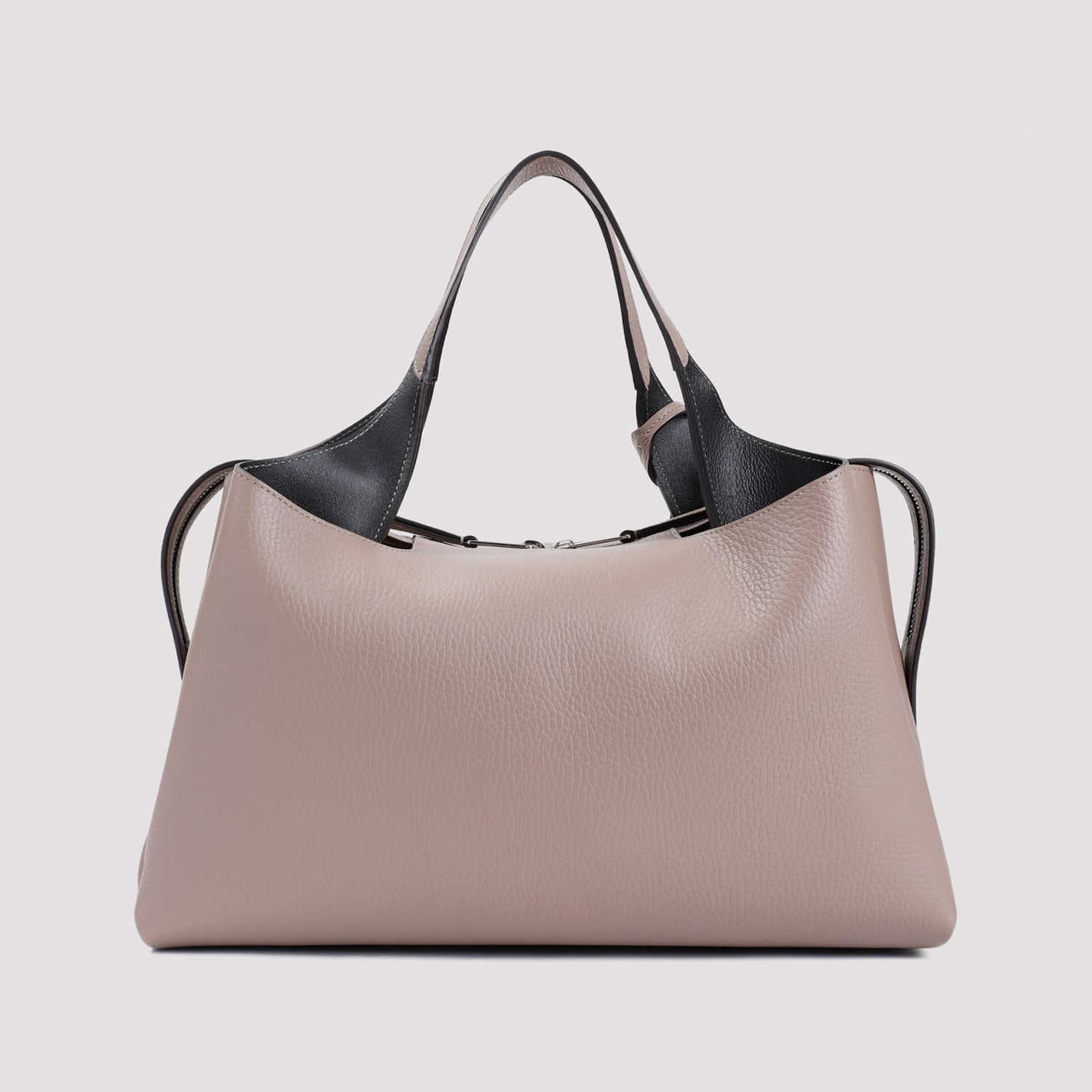 Shop Tod's Bauletto Handbag In Creta Chiaro