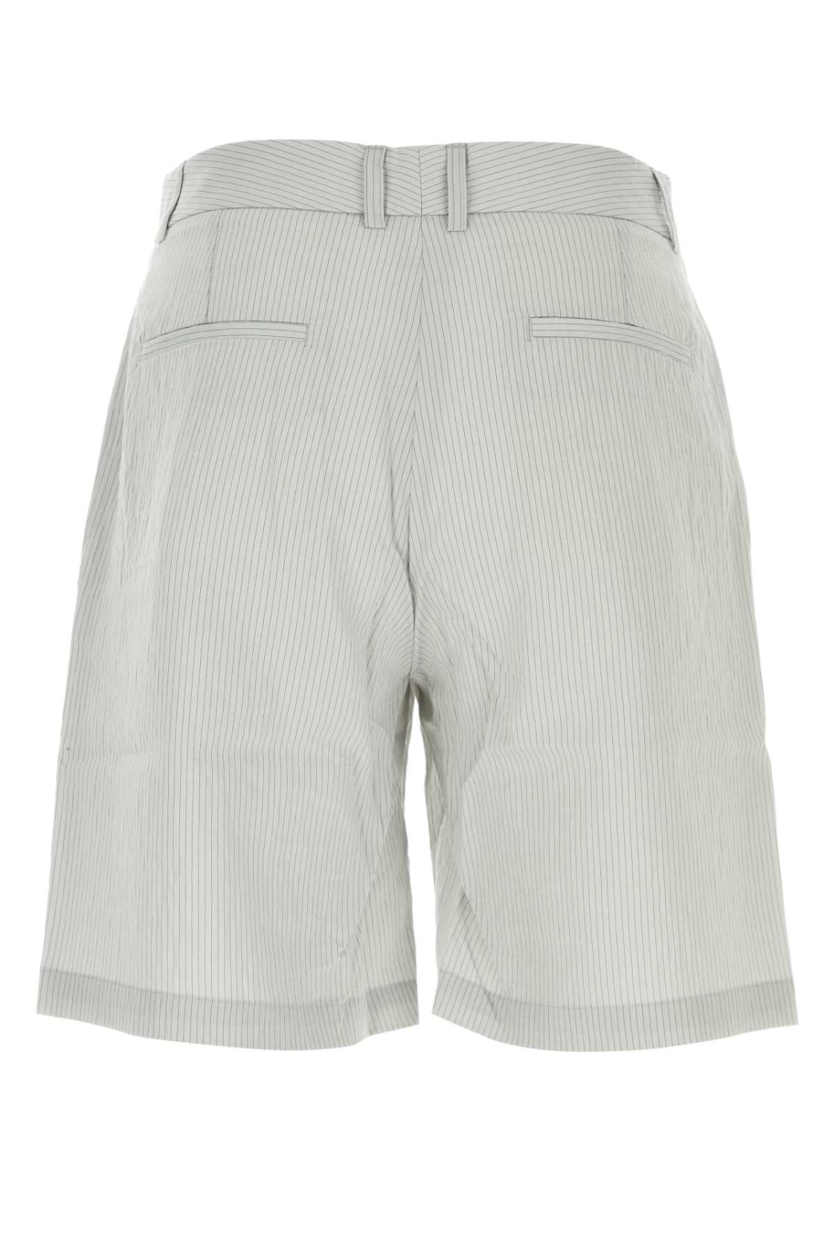 Gimaguas Embroidered Modal Blend Nicolas Bermuda Shorts In Grey