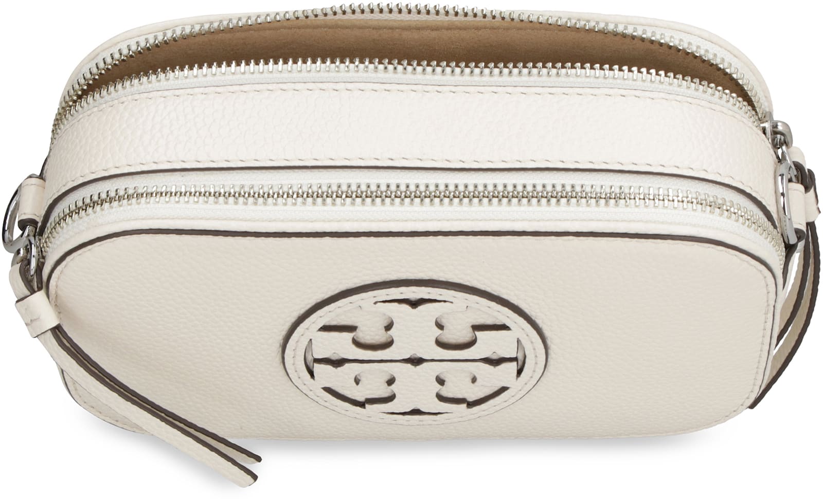 Shop Tory Burch Miller Mini Shoulder Bag In White