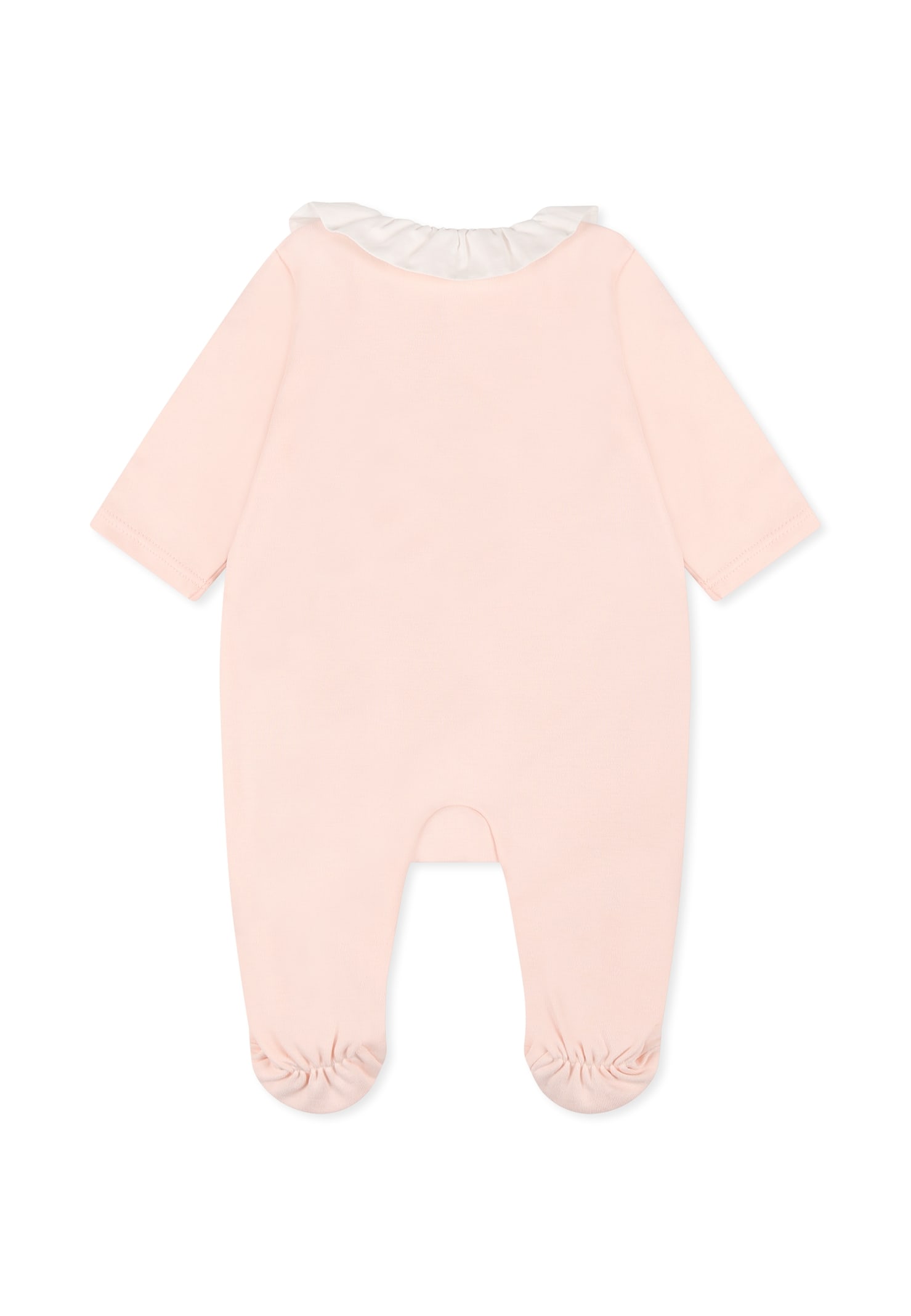 Chloé Pink Set For Baby Girl With Logo In Pink