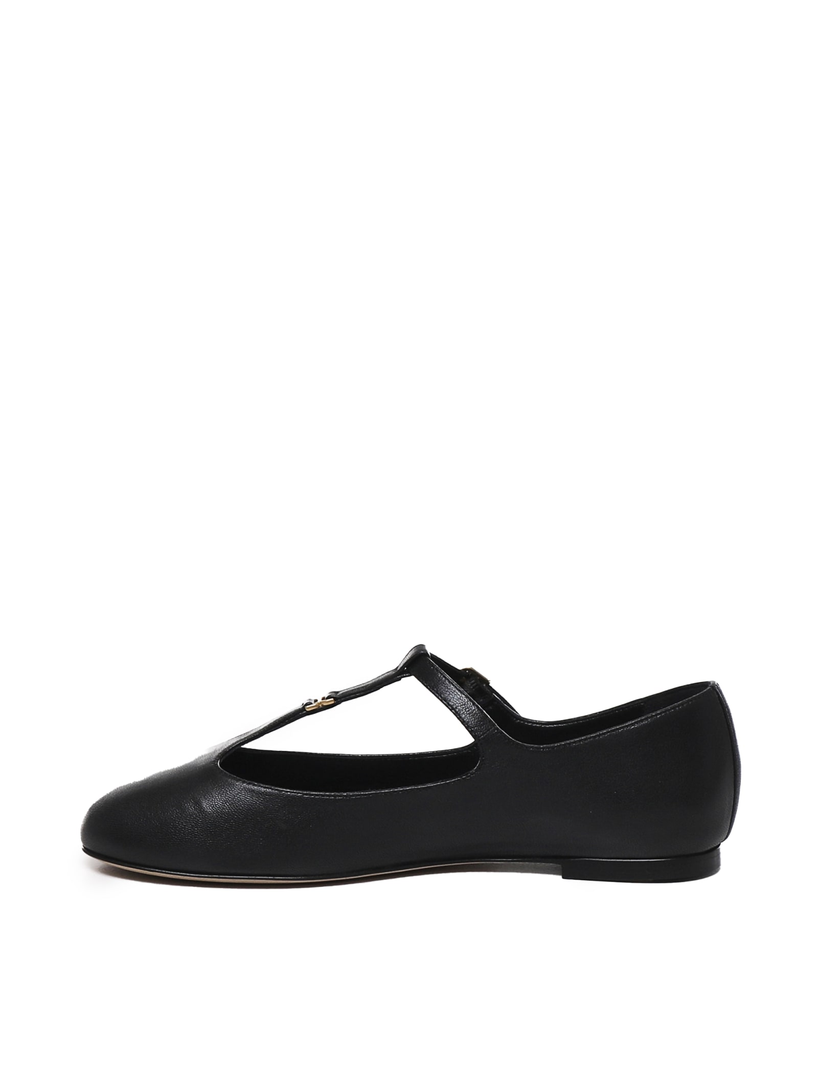 Shop Chloé Marcie Ballerinas In Black