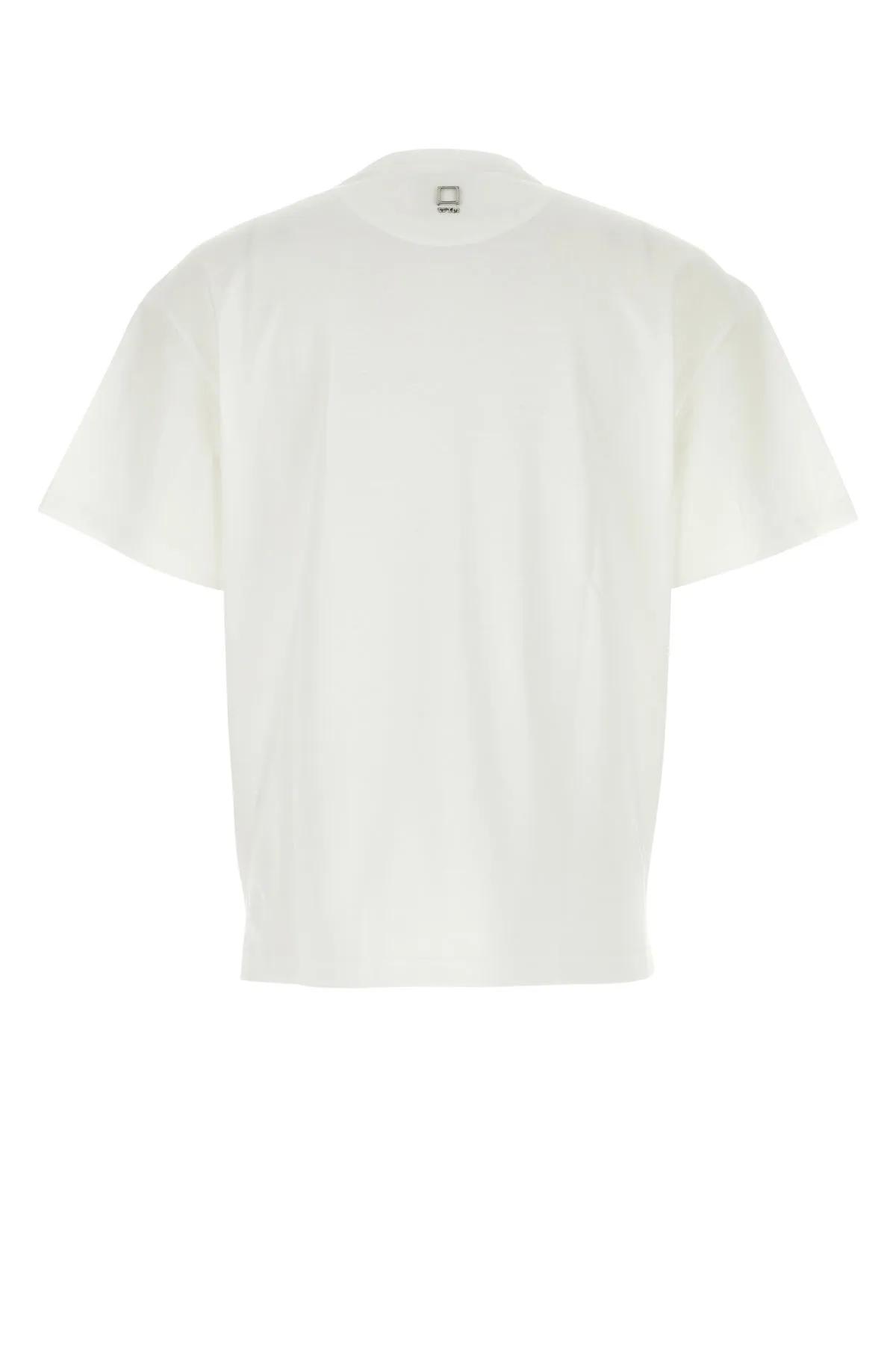 Shop Wooyoungmi White Cotton T-shirt