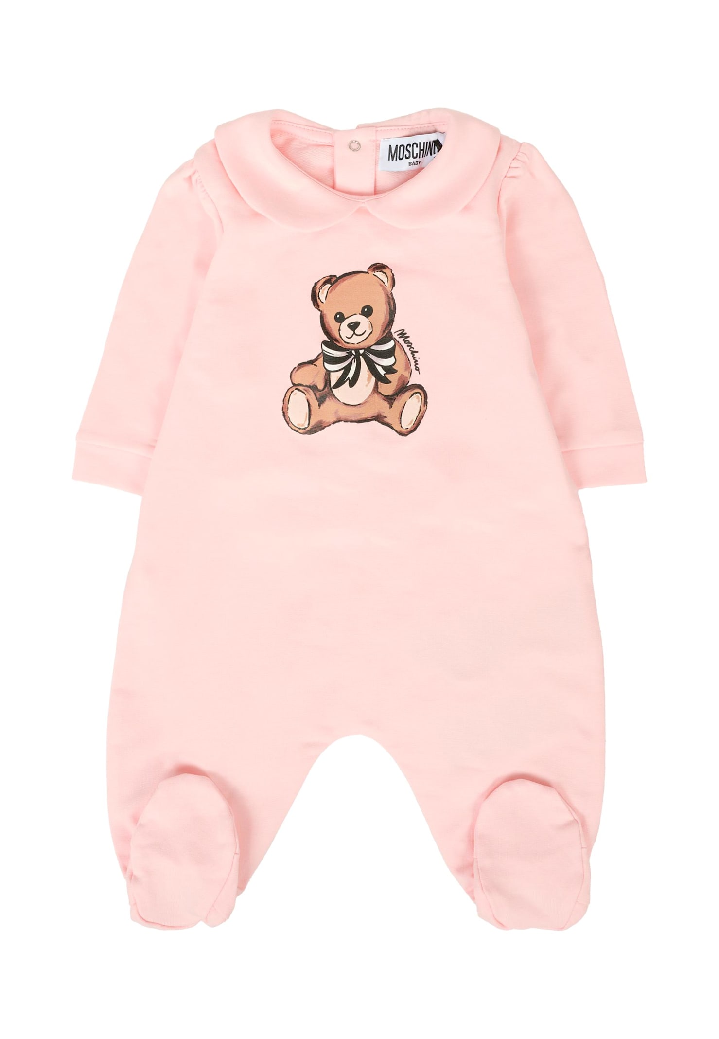 Moschino Pink Set For Baby Girl With Teddy Bear In Pink