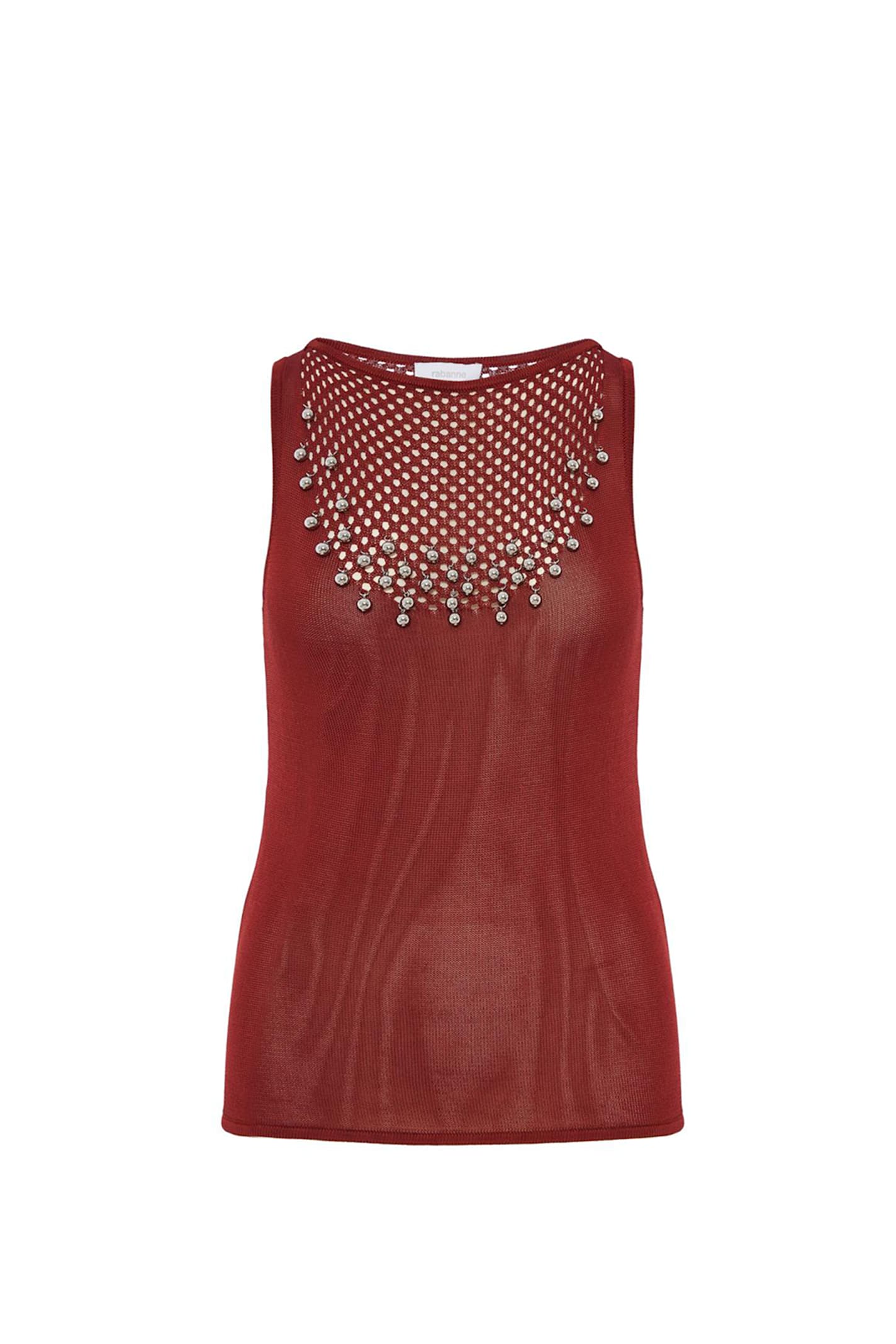 Shop Rabanne Top In Red